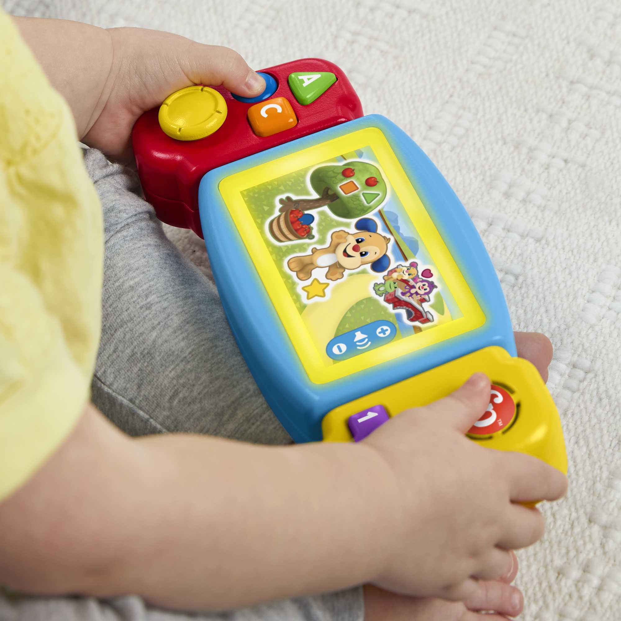 Fisher-Price Rires et Éveil Ma Tourni-Console D’Apprentissages  - Version Anglaise et Française