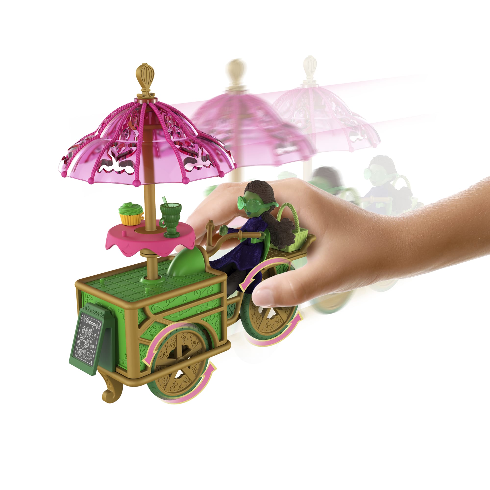 Universal Pictures’ Wicked Emerald City Dessert Cart Toy With Cart, Small Doll & 7 Accessories