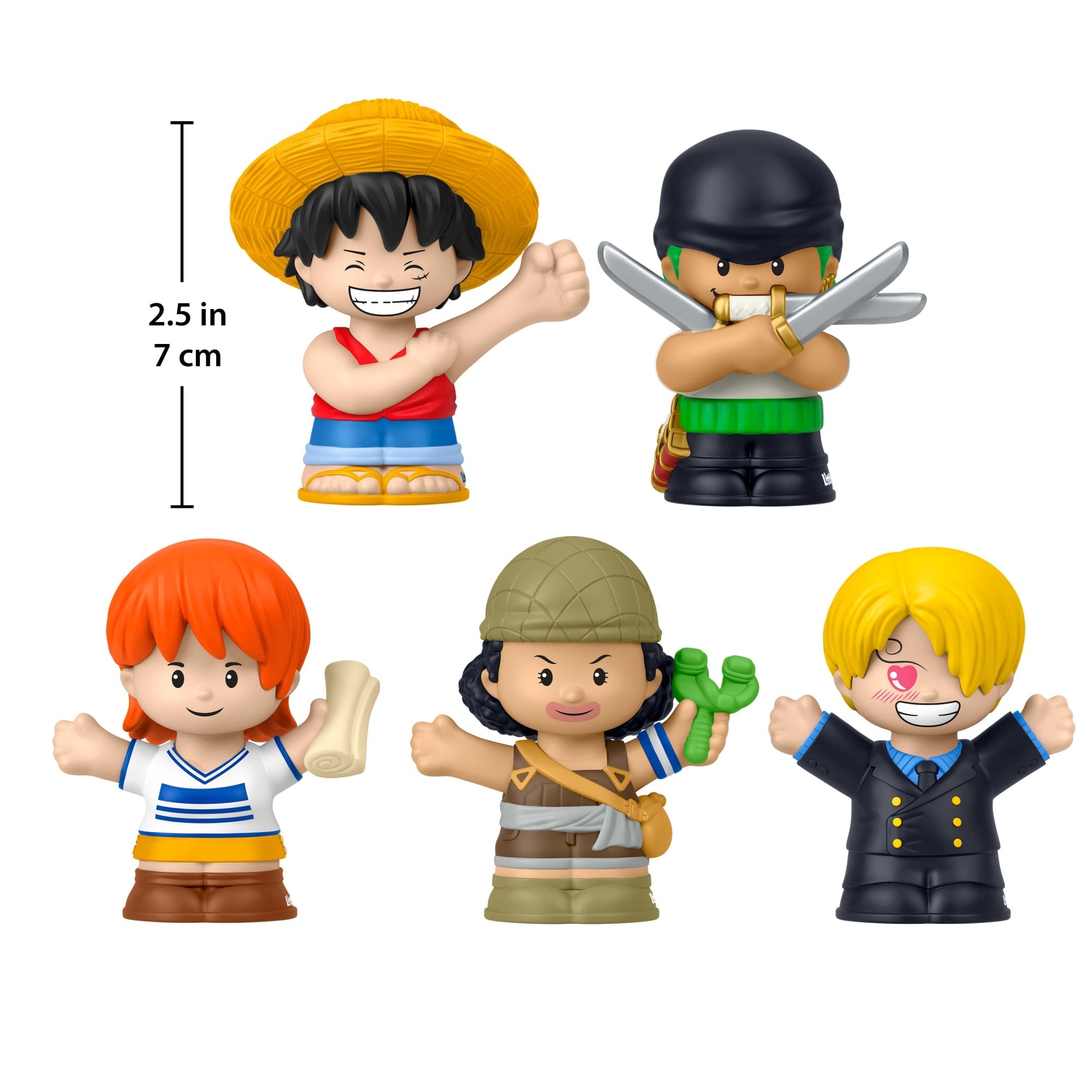 Little People Collector One Piece Anime Series Special Edition Set For Fans, 5 Figures