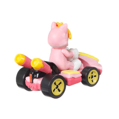 Hot Wheels Mario Kart Vehículo de Juguete Cat Peach Standard Kart