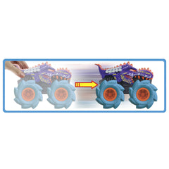 Hot Wheels Monster Trucks Vehículo de Juguete 1:43 Llantas Todo Terreno Mega-Wrex