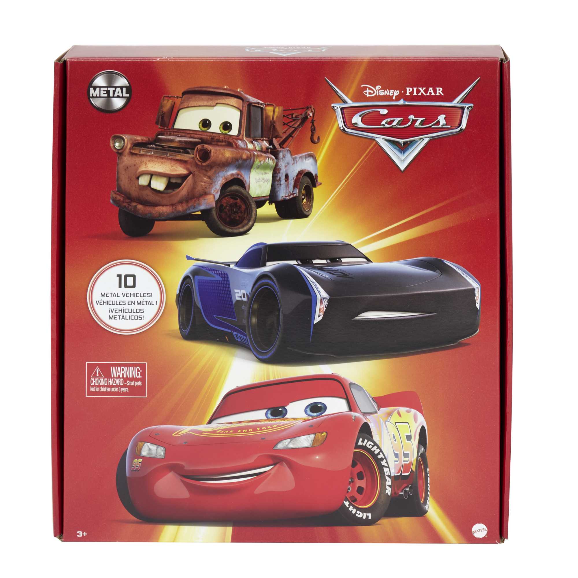 Cars de Disney y Pixar Vehículo de Juguete Personajes Paquete de 10