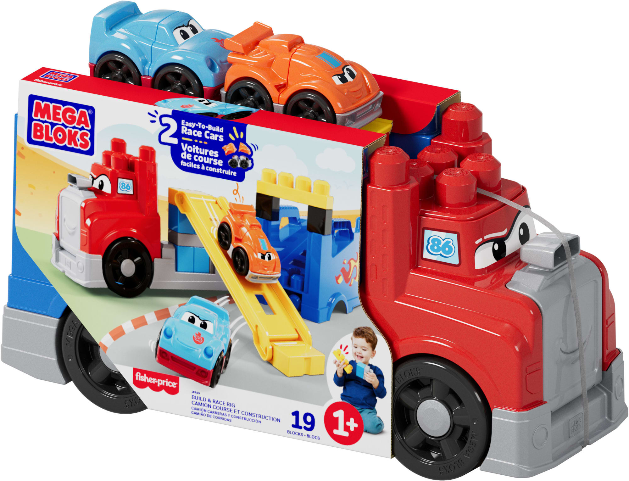Mega Bloks Jogo de Construção Caminhão de corridas – Construa e corra!