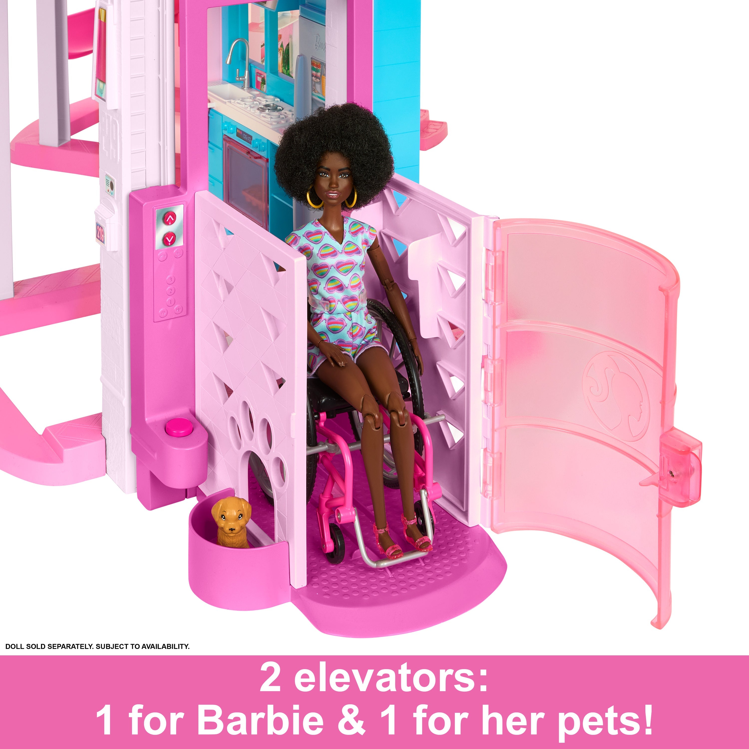 Barbie Dreamhouse, Pool Party Doll House With 75+ Pieces And 3-Story Slide, Barbie House Playset, Pet Elevator And Puppy Play Areas