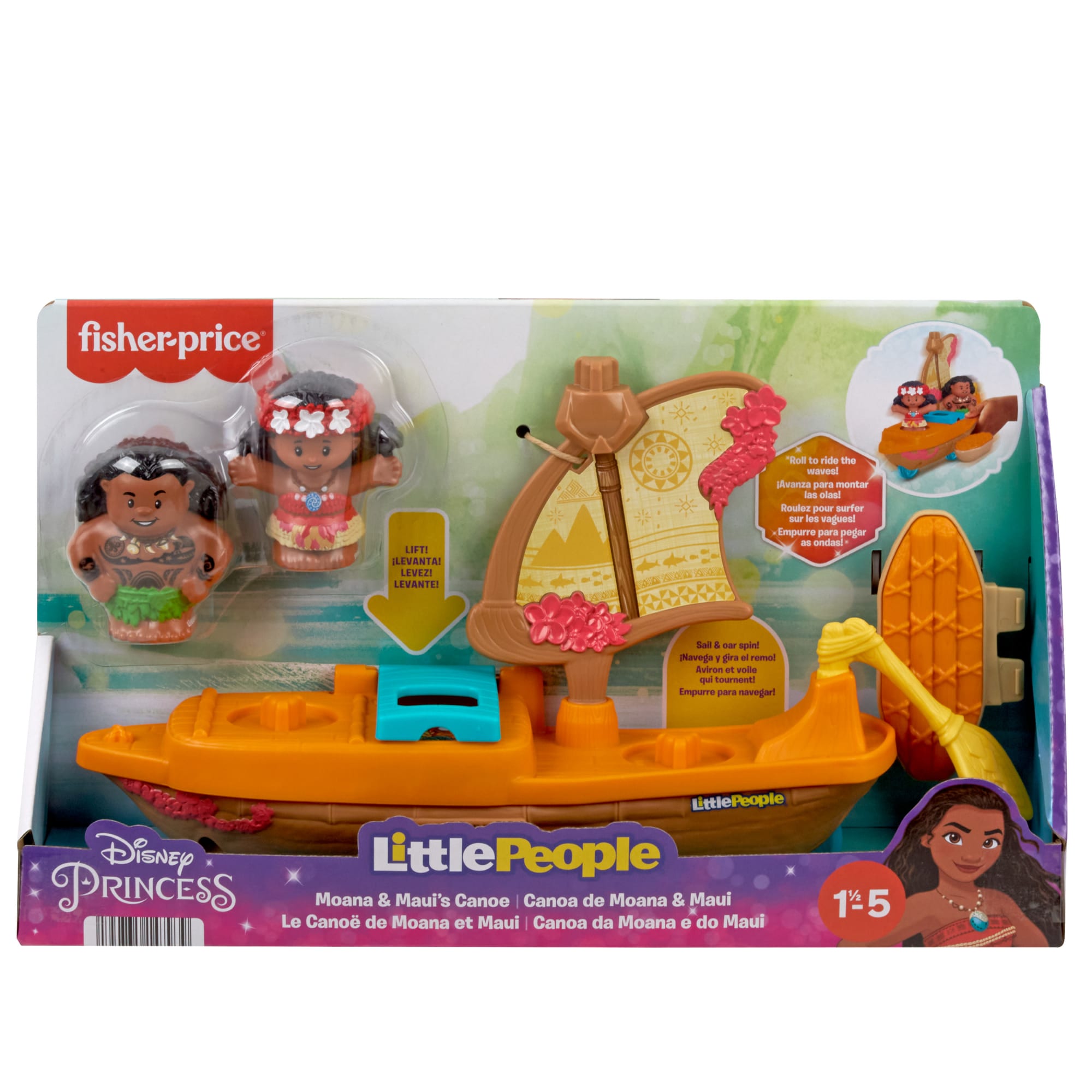 Little People Princesses Disney Le Canoë de Moana et Maui