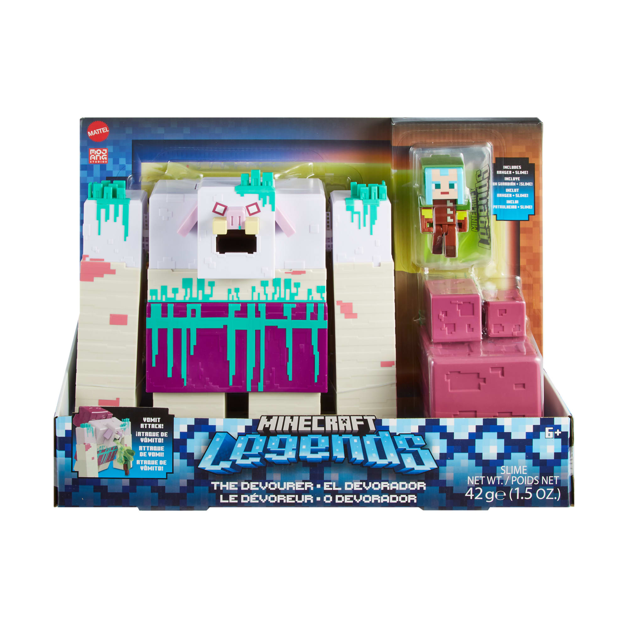 Minecraft Toys, Legends Devourer & Ranger Action Figures & 2 Accessories Set