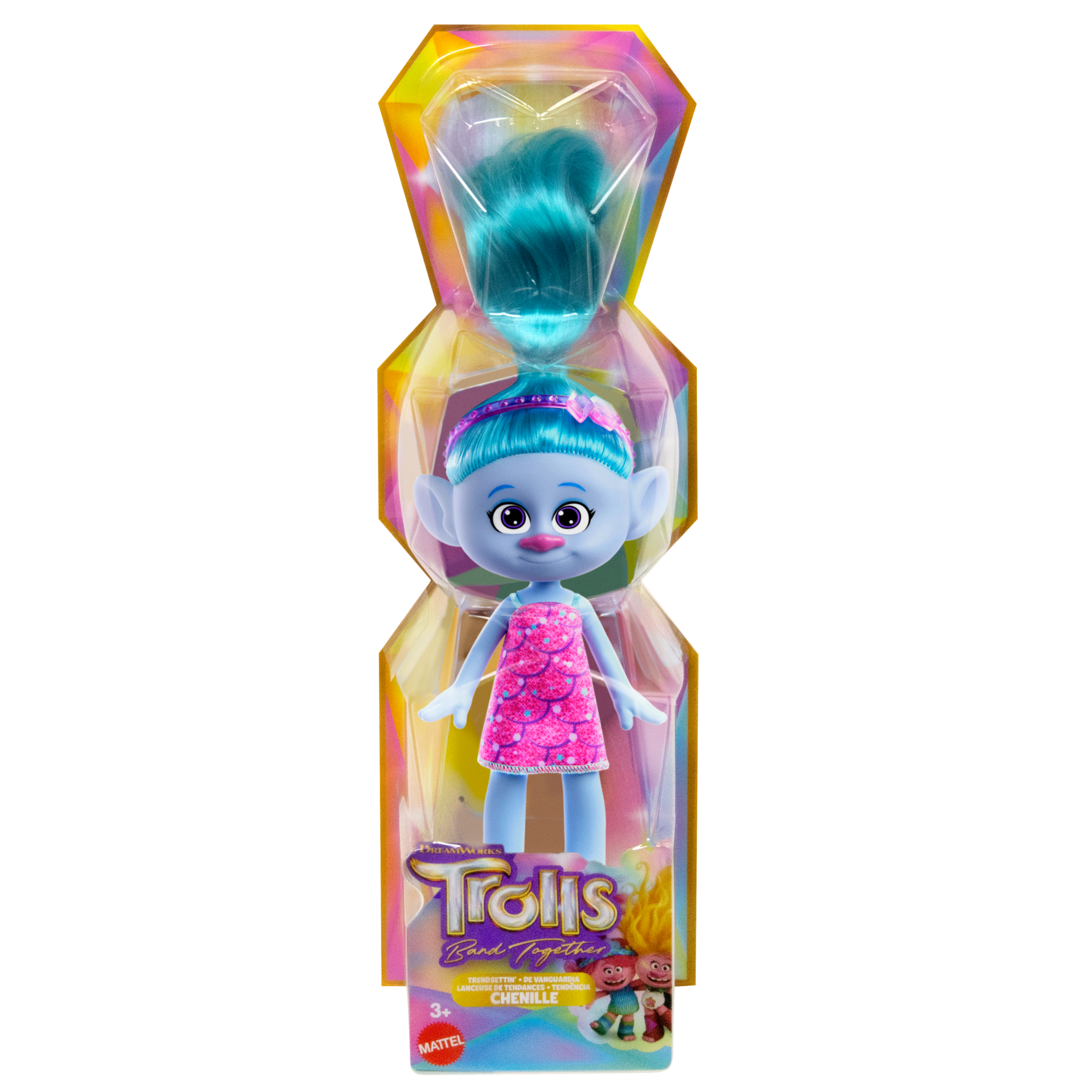 Dreamworks Trolls Band Together Poupée Mode Tendance Chenille
