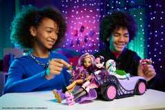 Monster High Toy Car, Ghoul Mobile With Pet And Cooler Accessories