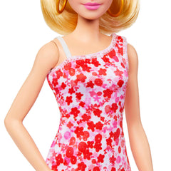 Barbie Fashionistas Doll #205 With Blond Ponytail And Floral Dress