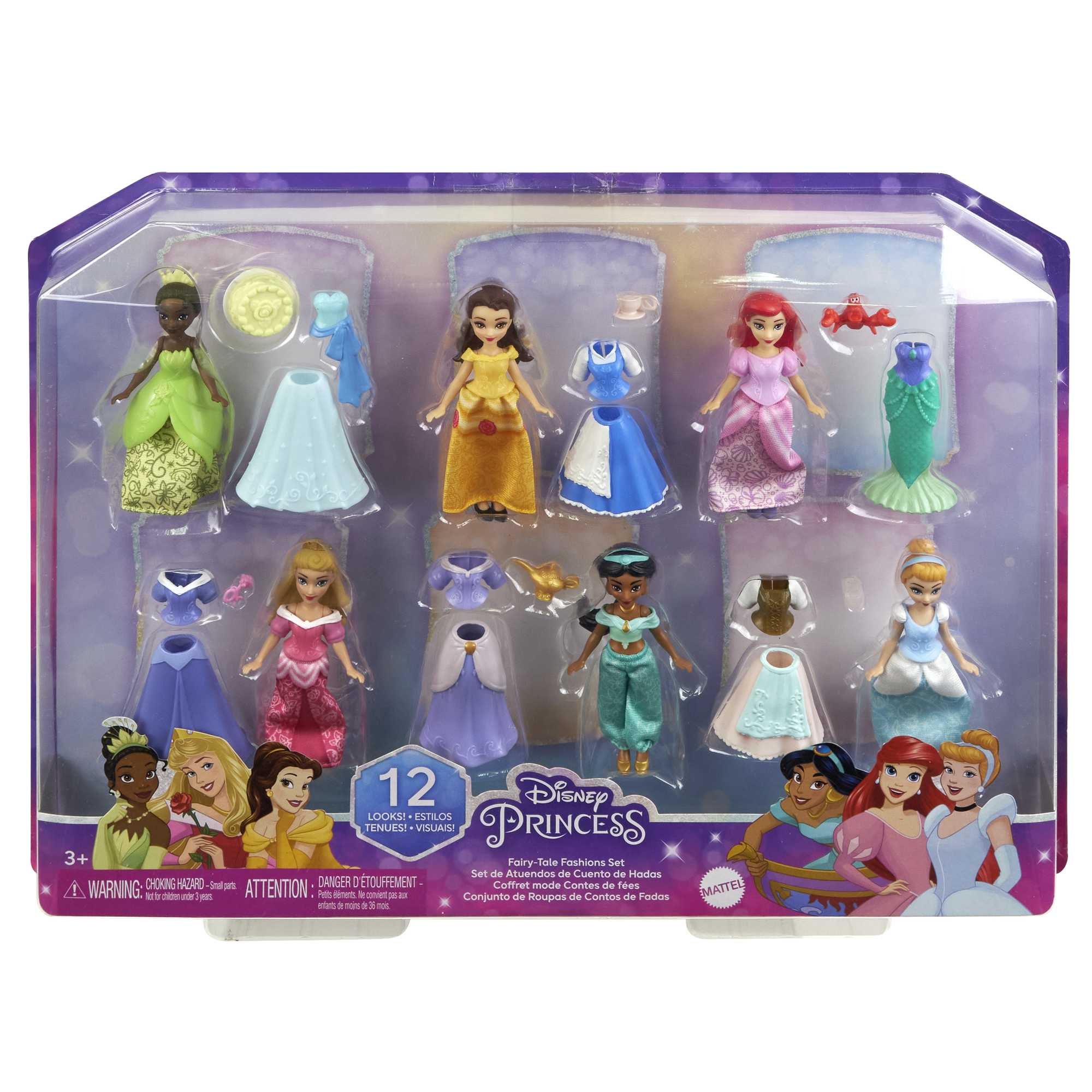 Disney Princesa Muñeca Colección Atuendos Reales