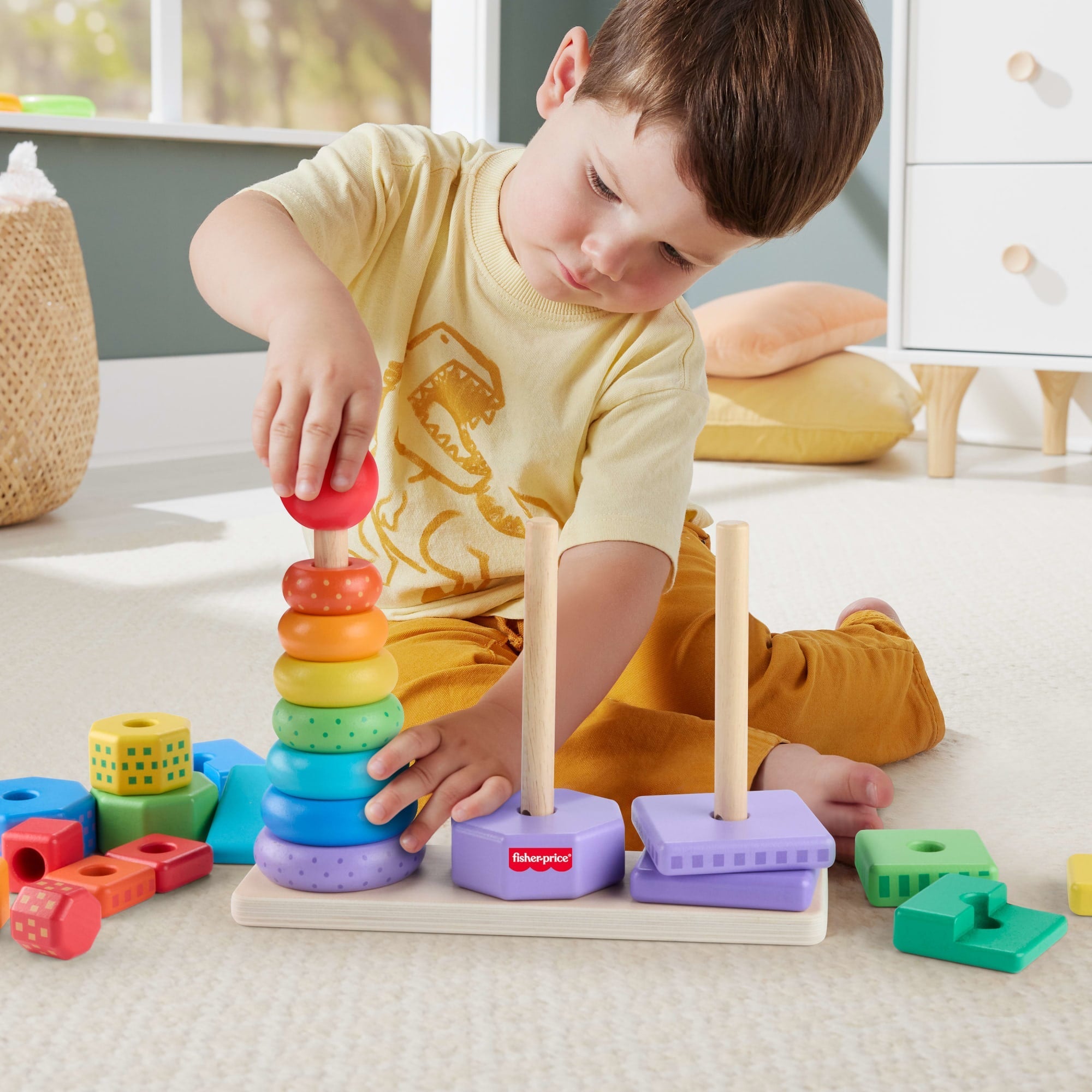 Fisher-Price Brinquedo para Bebês Torre de Atividades de Madeira