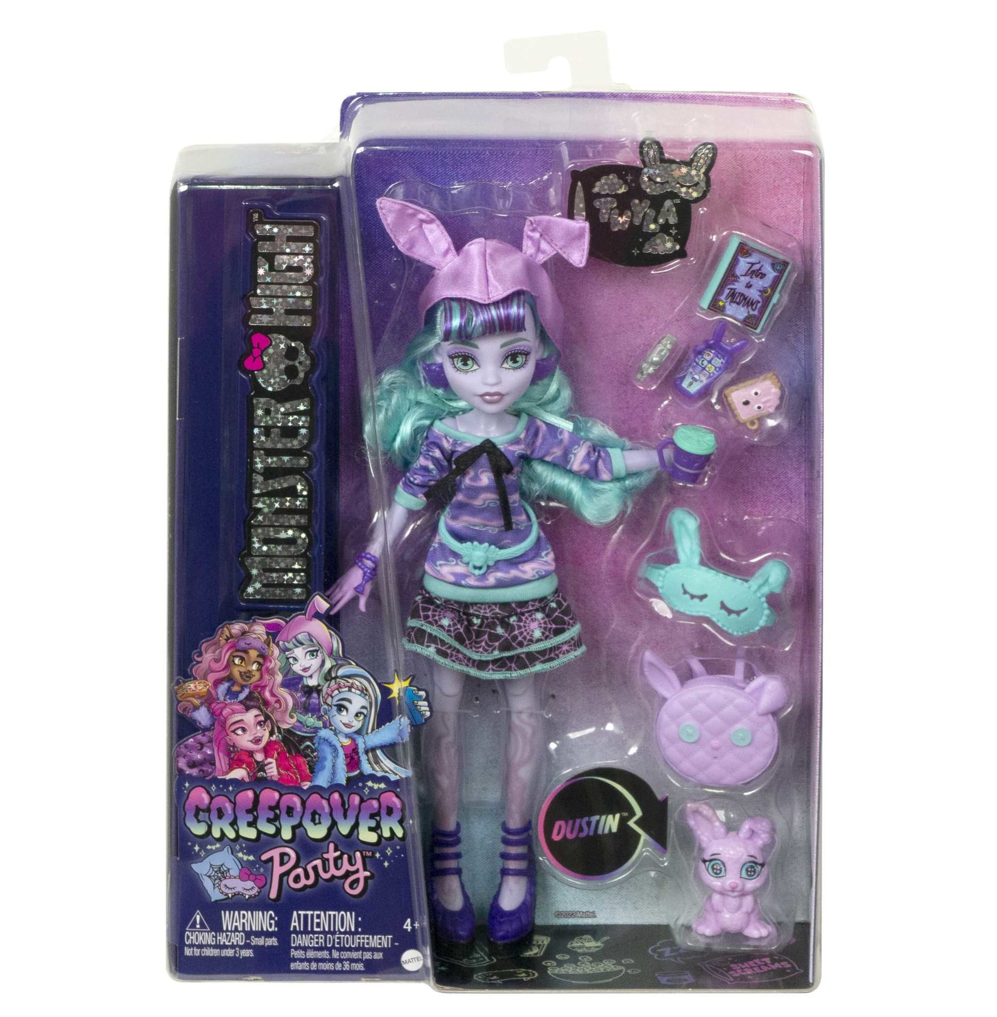Monster High® Soirée Cris-Jama Twyla, Poupée et Accessoires