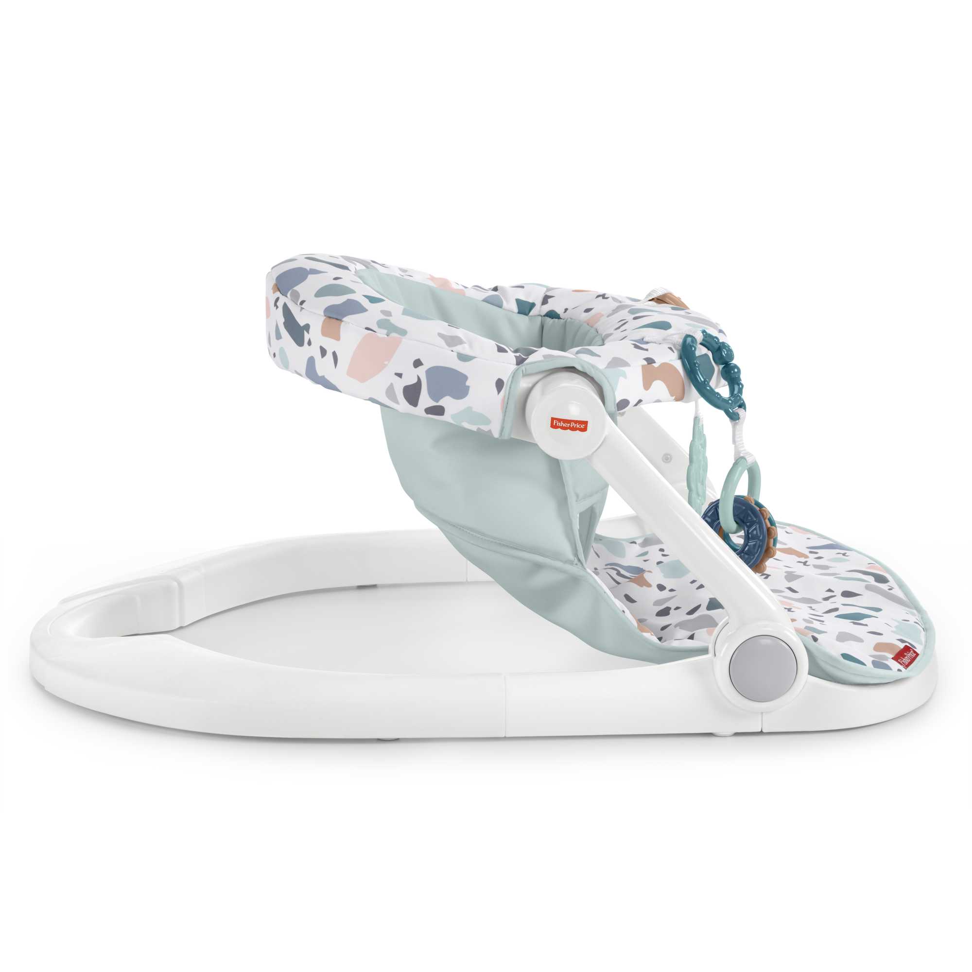 Fisher-Price Sit-Me-Up Floor Seat Portable Baby Chair With Toys, Pacific Pebble