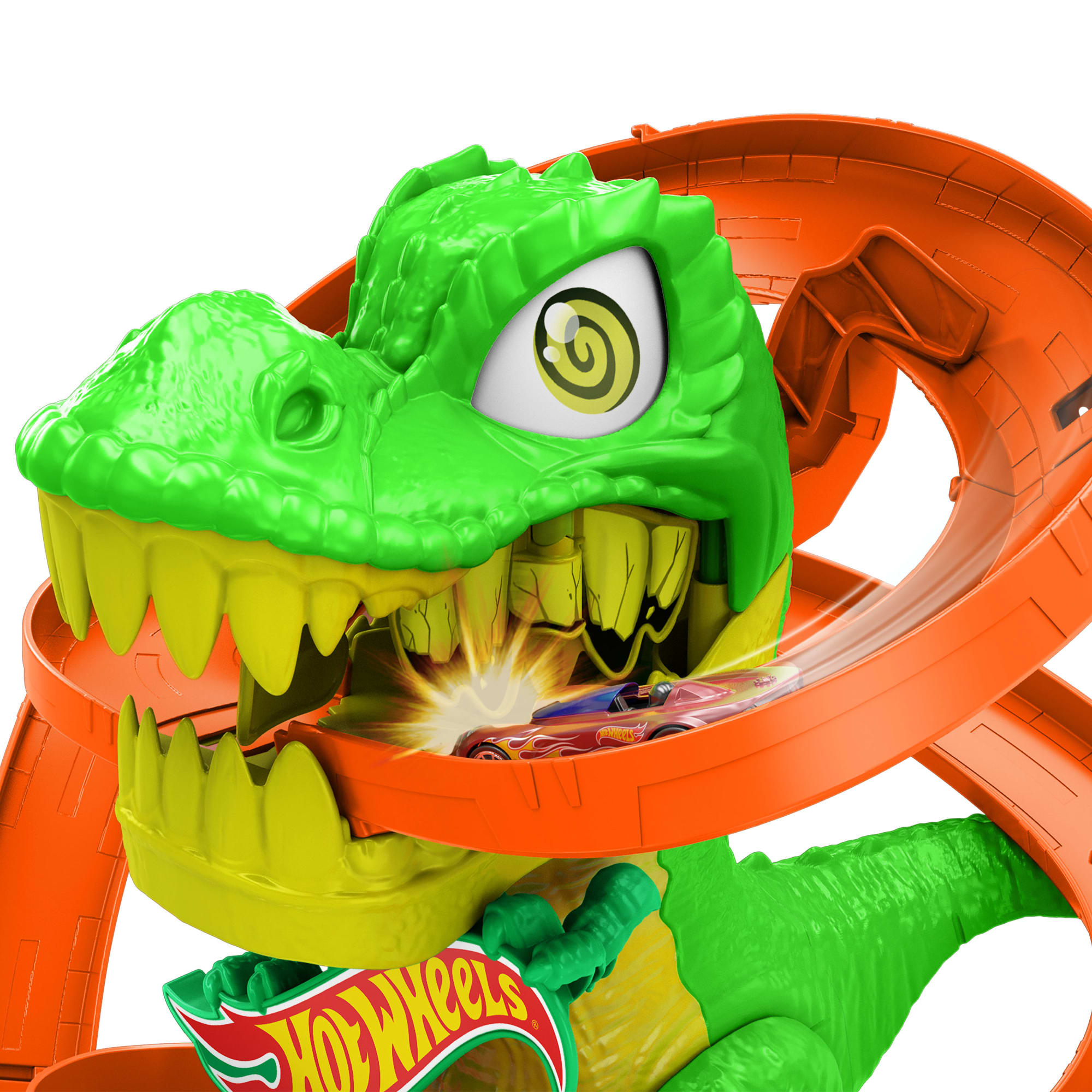 Hot Wheels City Pista de Brinquedo T-Rex x Quartel de Bombeiros