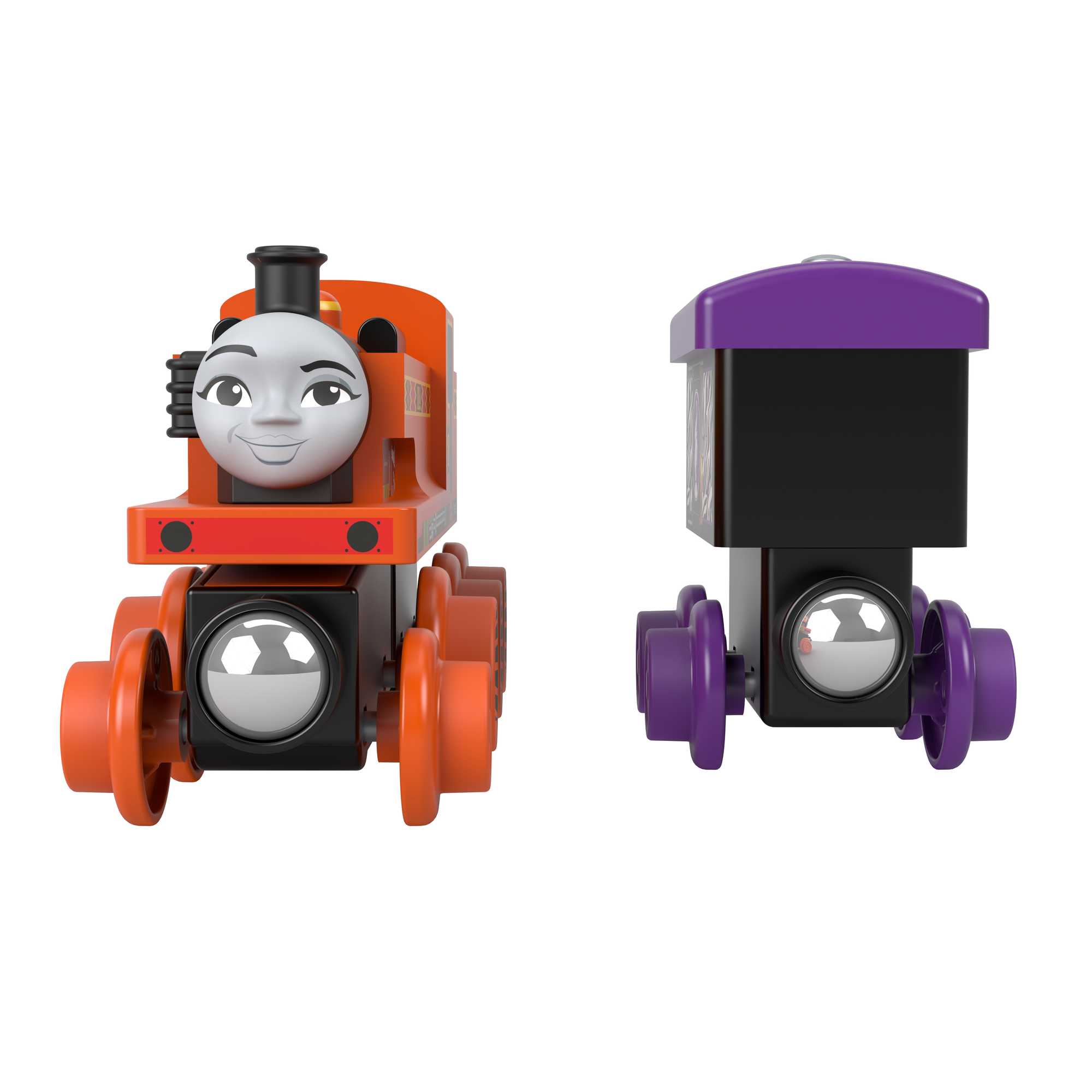Fisher-Price Thomas et ses Amis Piste en Bois Locomotive Nia et Wagon