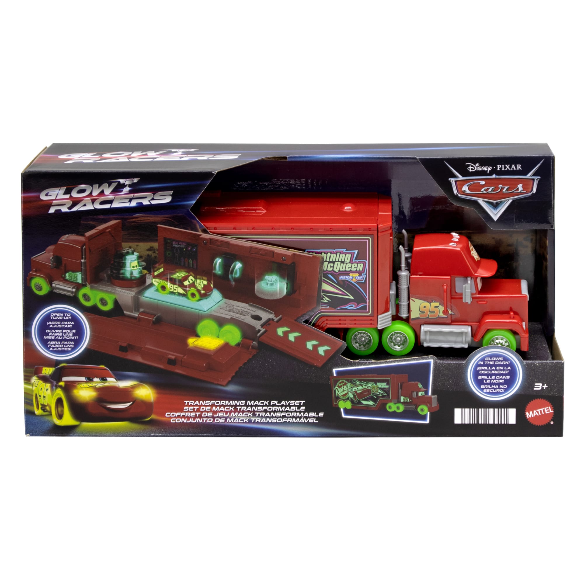 Disney/Pixar Les Bagnoles Bolides Lumineux Mack Transformable