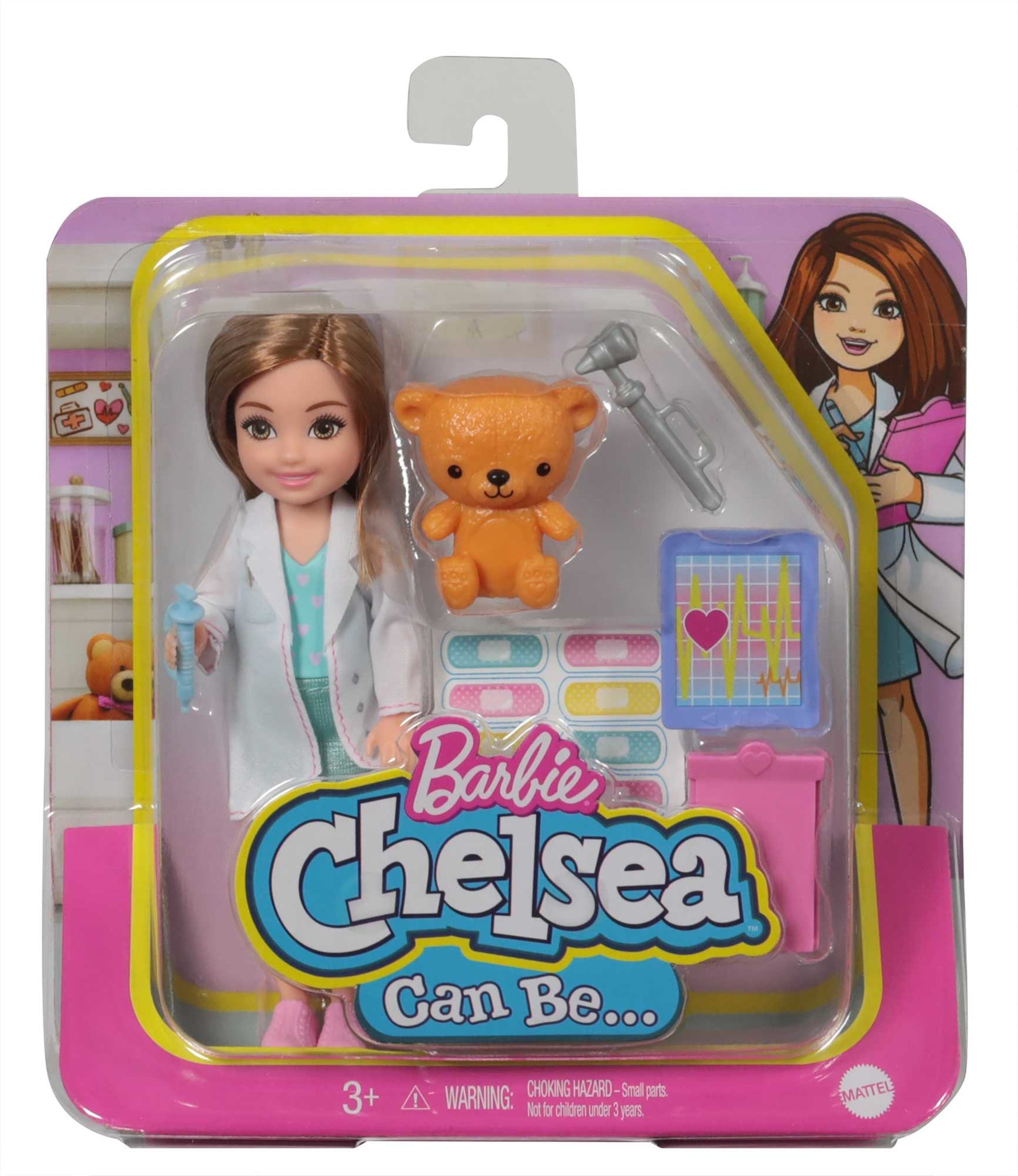 Barbie Chelsea Can Be Playset With Brunette Chelsea Doctor Doll