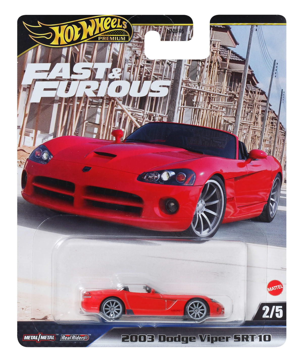 Hot Wheels Collector Vehículo de Colección Auto Fast & Furious 2003 Dodge Viper SRT10