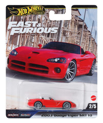 Hot Wheels Collector Vehículo de Colección Auto Fast & Furious 2003 Dodge Viper SRT10