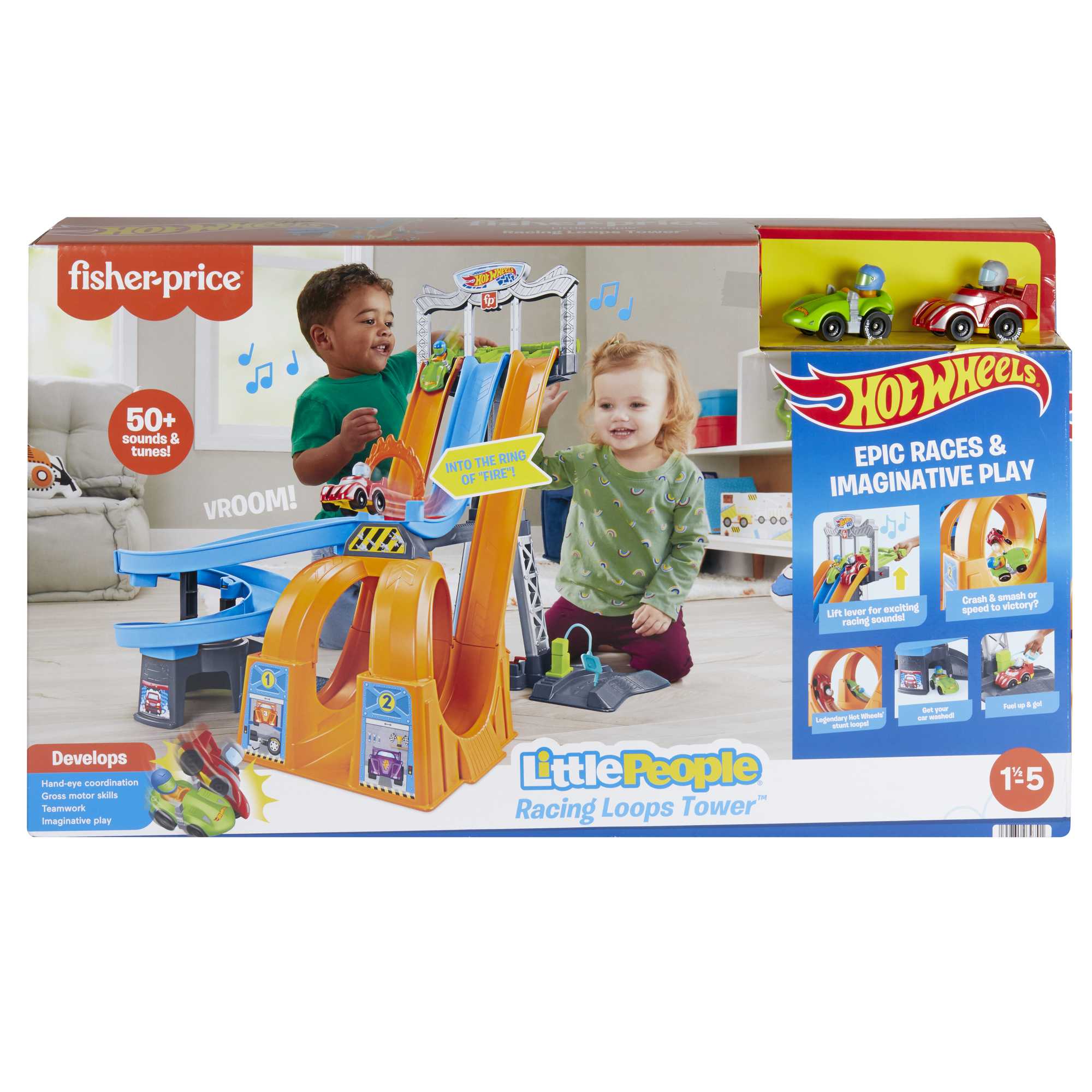 Little People Hot Wheels La Tour des Boucles de Course