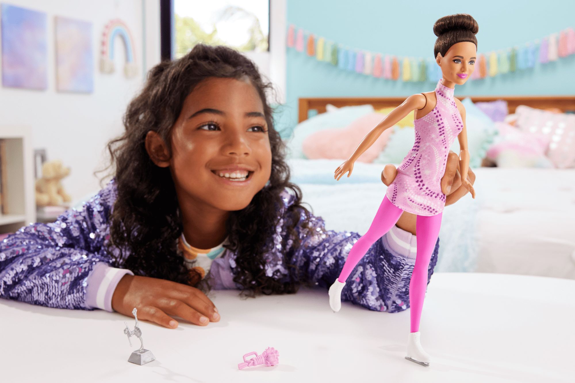 Barbie® Poupée Patineuse Artistique