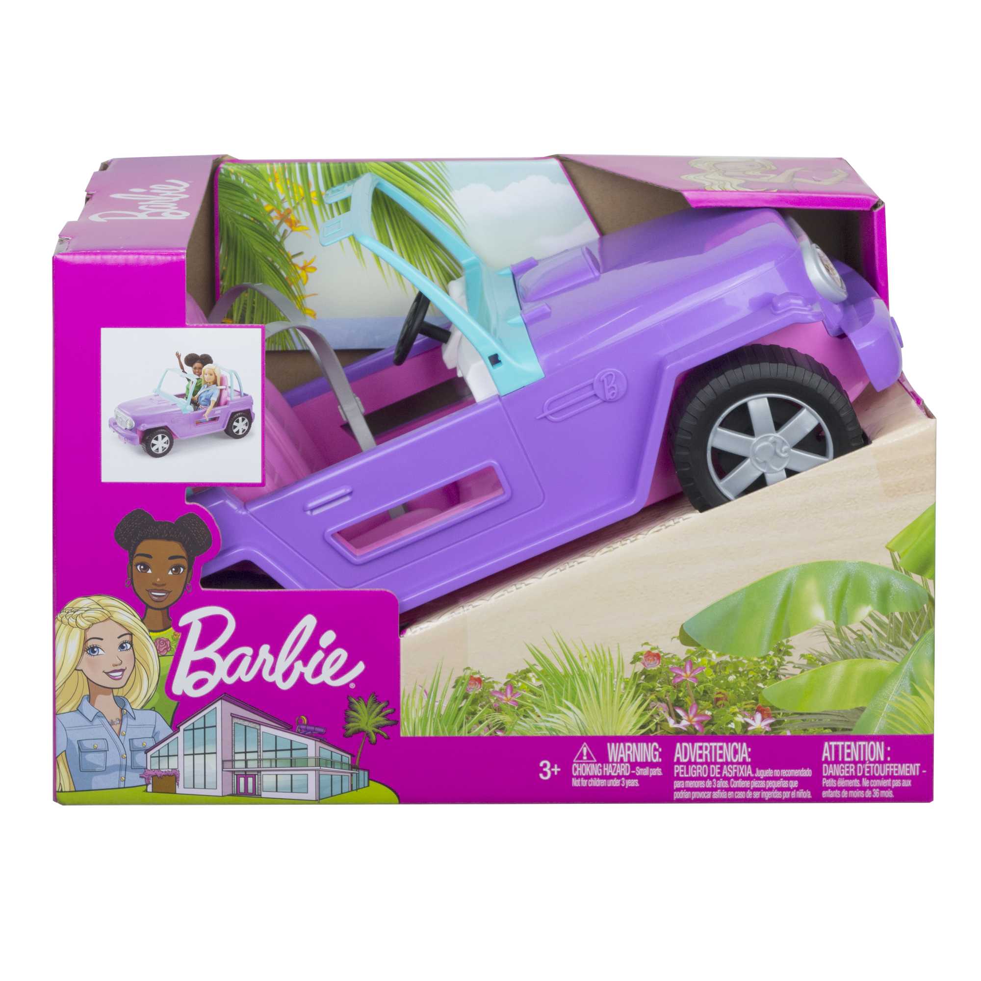 Barbie Doll All-Terain Purple Jeep | Mattel