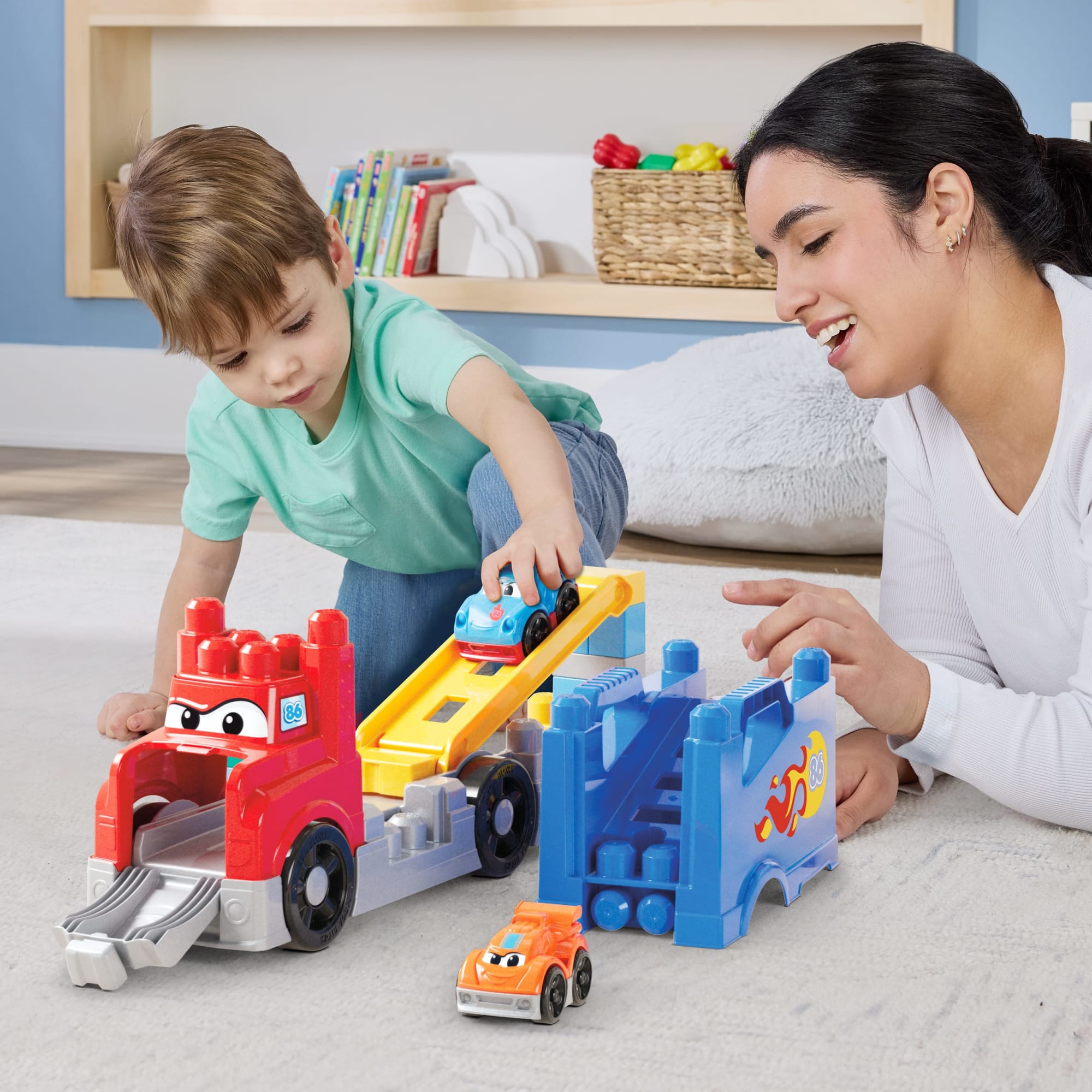 Mega Bloks Jogo de Construção Caminhão de corridas – Construa e corra!