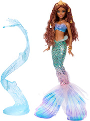 Disney The Little Mermaid Deluxe Mermaid Ariel Doll With Hair Beads And Stand
