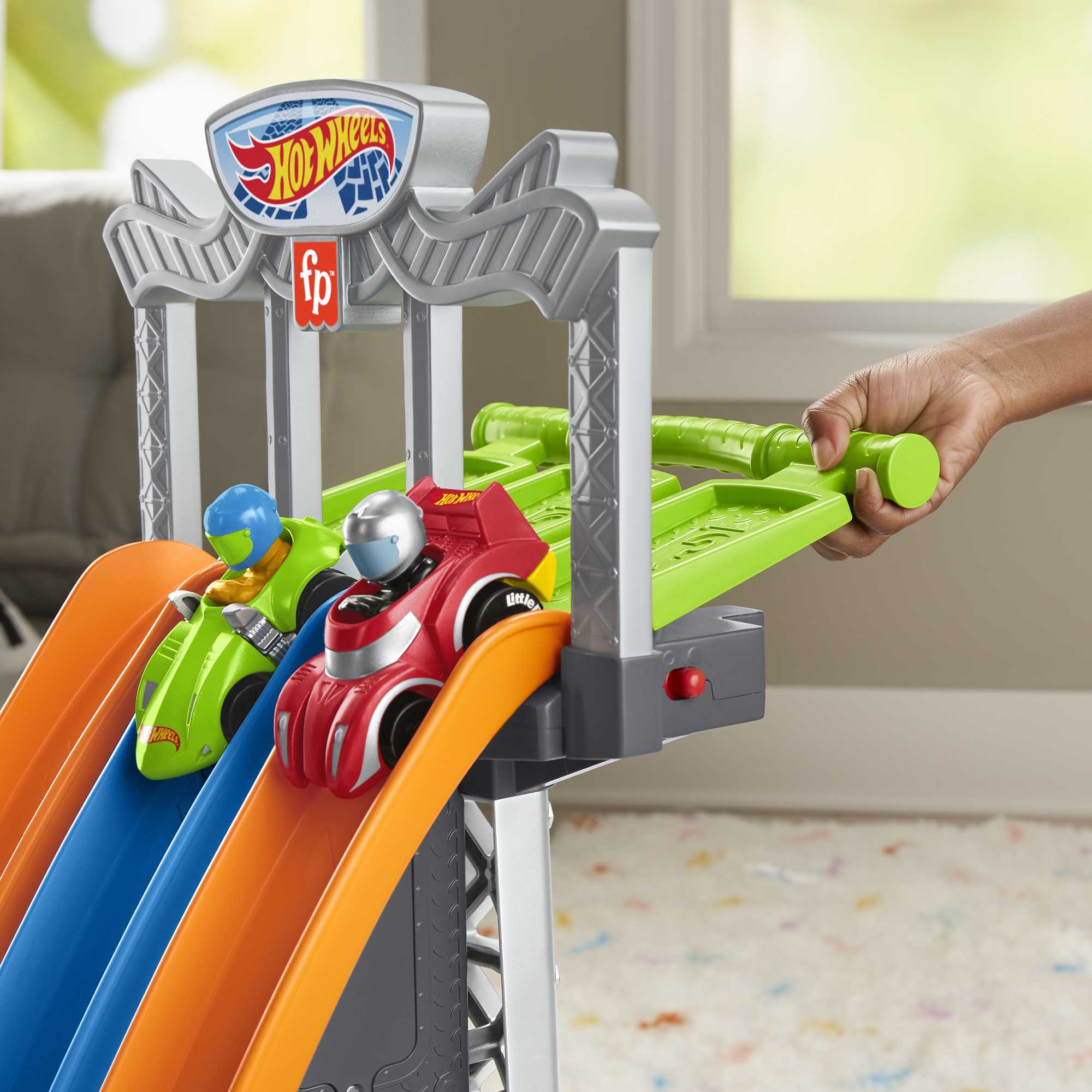 Little People Hot Wheels La Tour des Boucles de Course