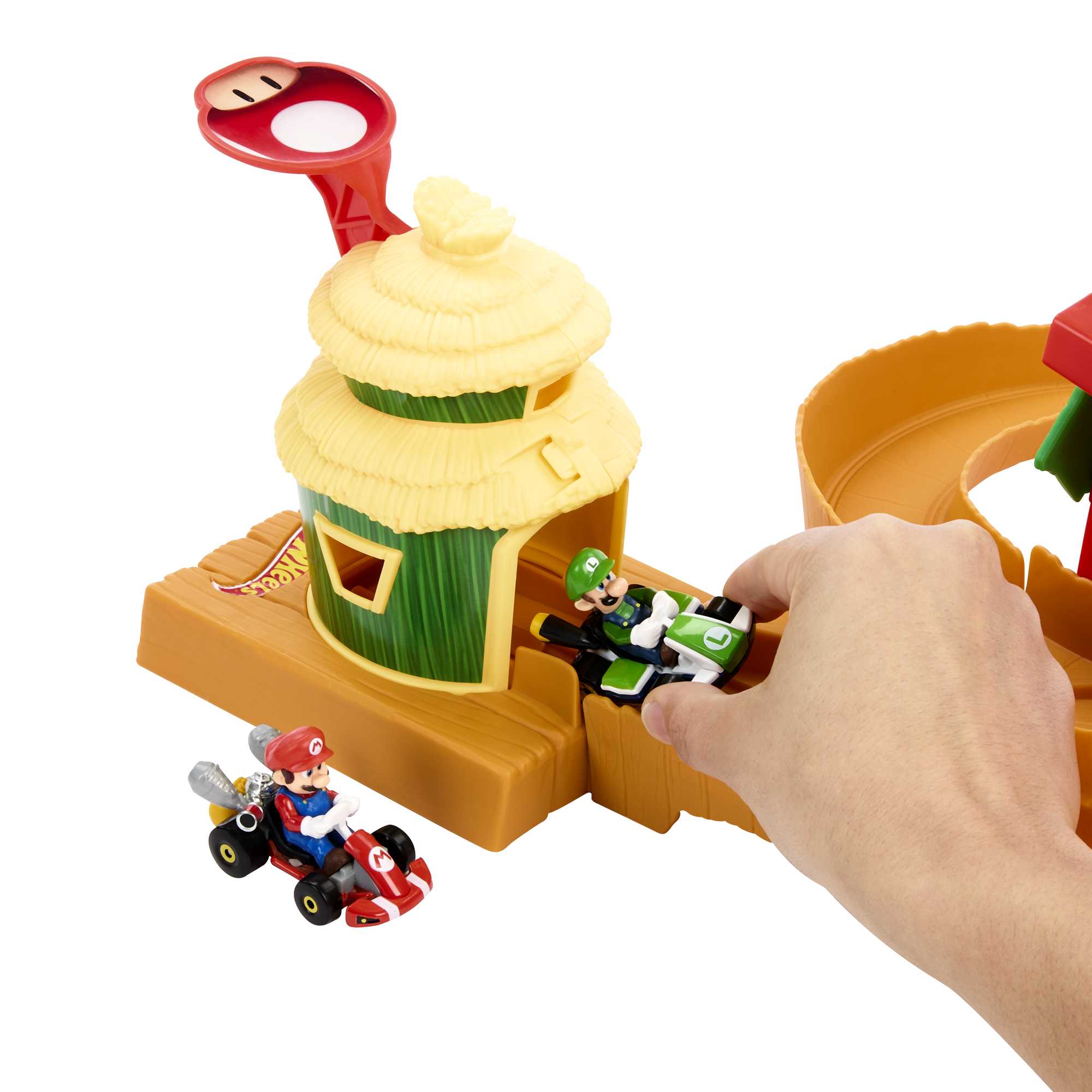 Hot Wheels Mario Kart Pista de Juguete Carrera en la Selva