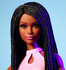Barbie-Barbie Looks N21-Poupée Avec Tresses Brunes et Tenue An2000