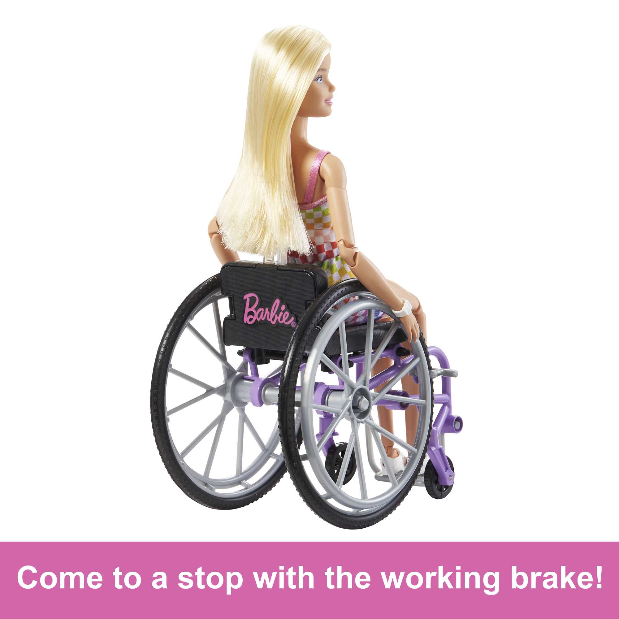 Barbie Doll With Wheelchair And Ramp, Blonde, Barbie Fashionistas
