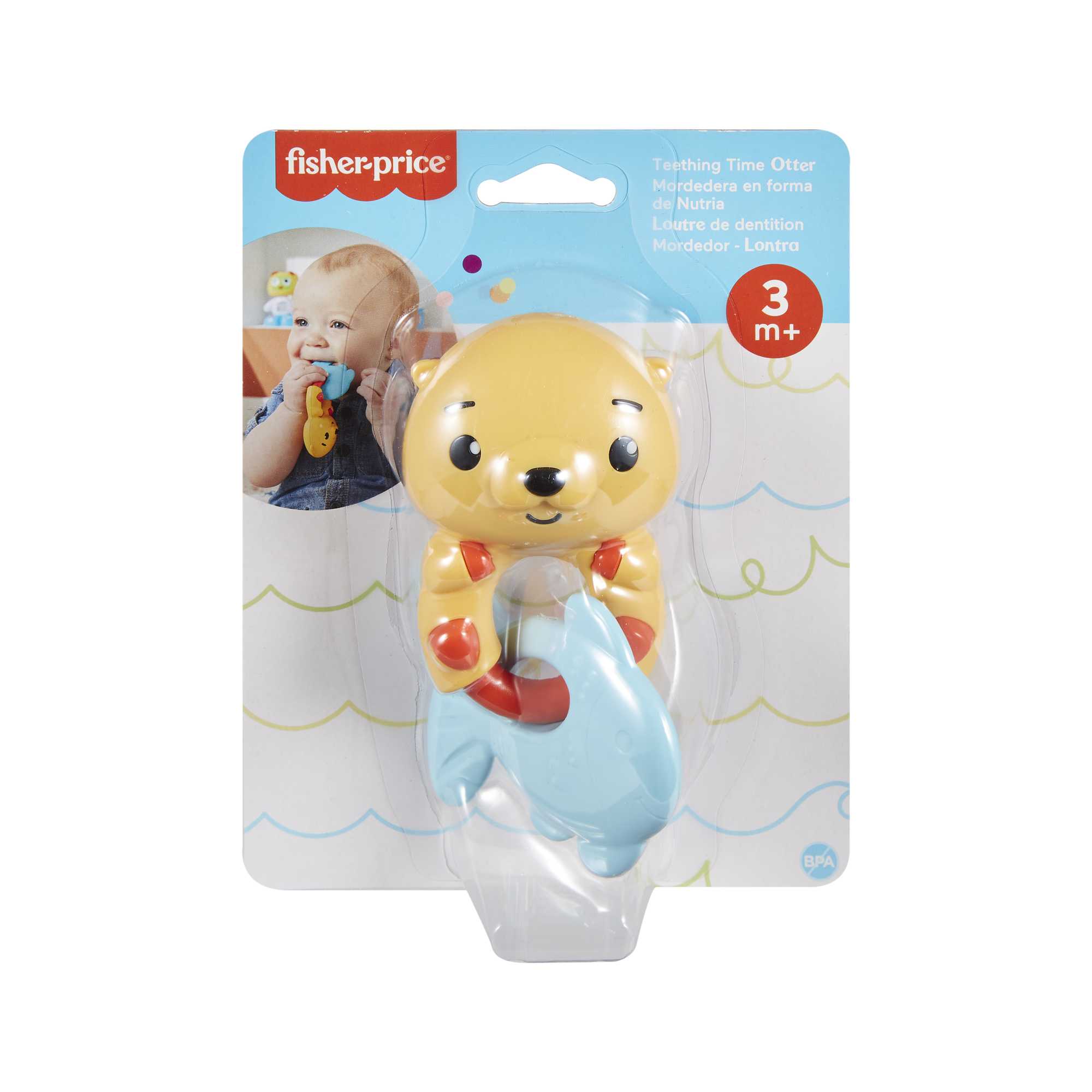 Fisher-Price Baby Chocalho para Bebês Sensimals Leopardo