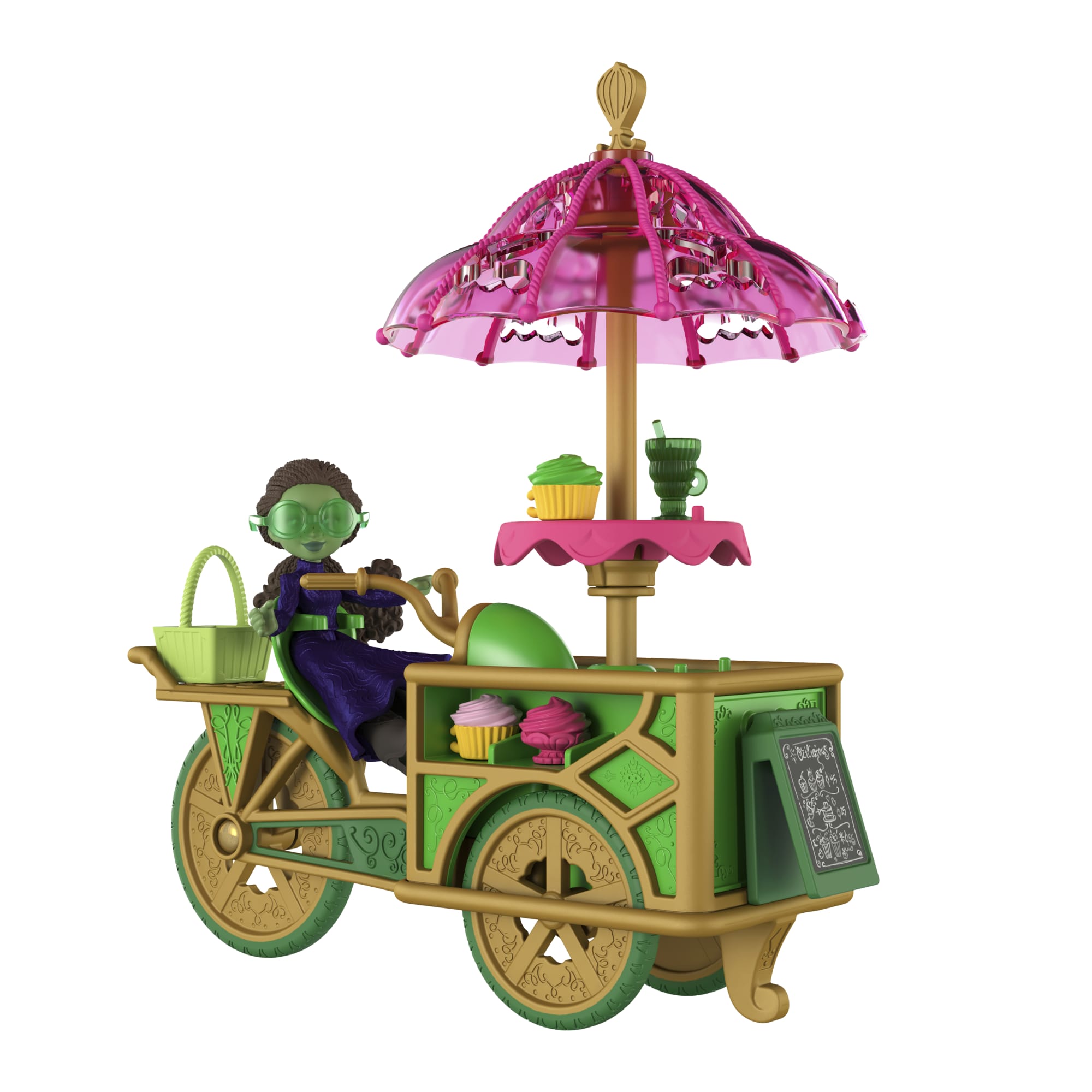 Universal Pictures’ Wicked Emerald City Dessert Cart Toy With Cart, Small Doll & 7 Accessories