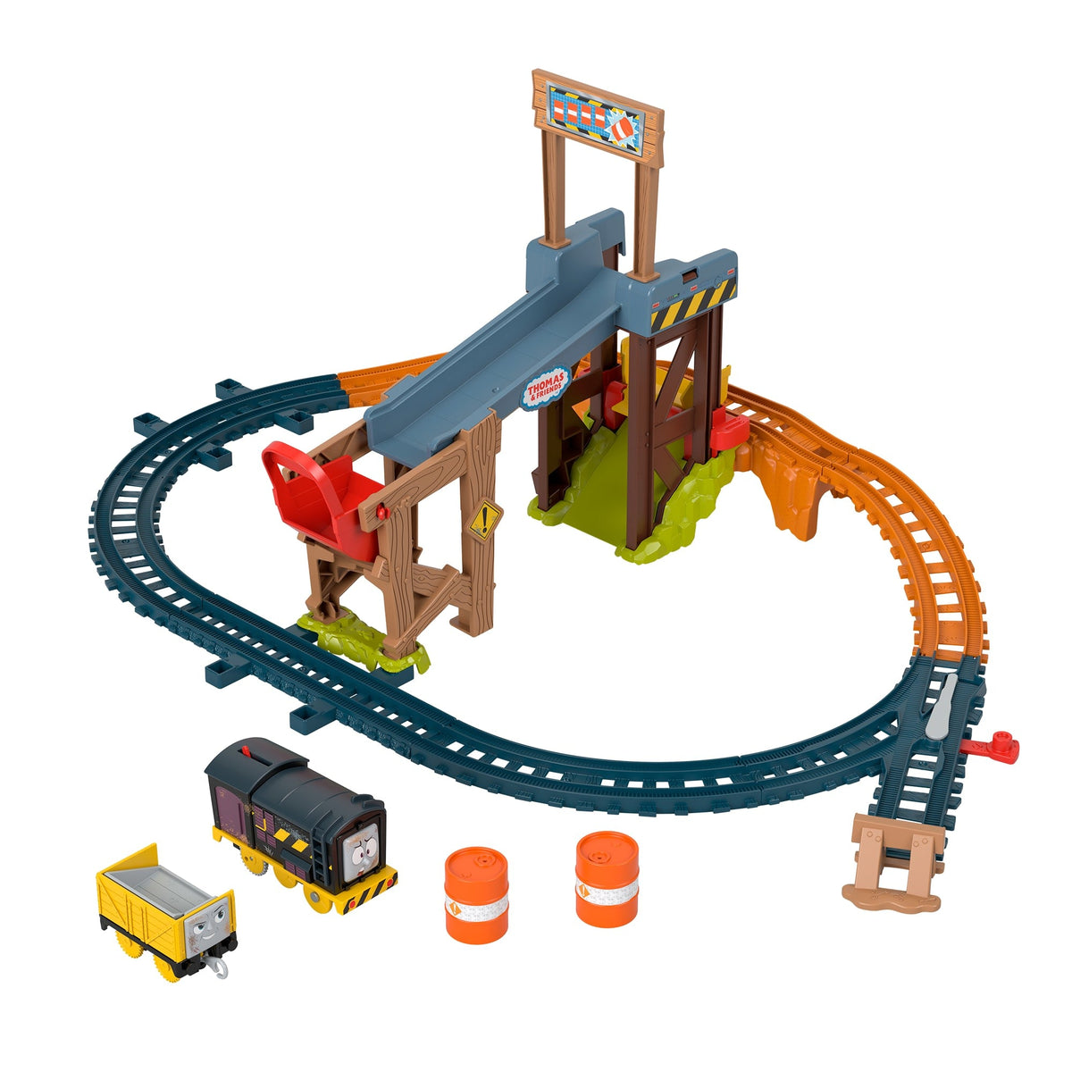 Thomas & Friends Pista de Juguete Motorizada de Construcción Diesel