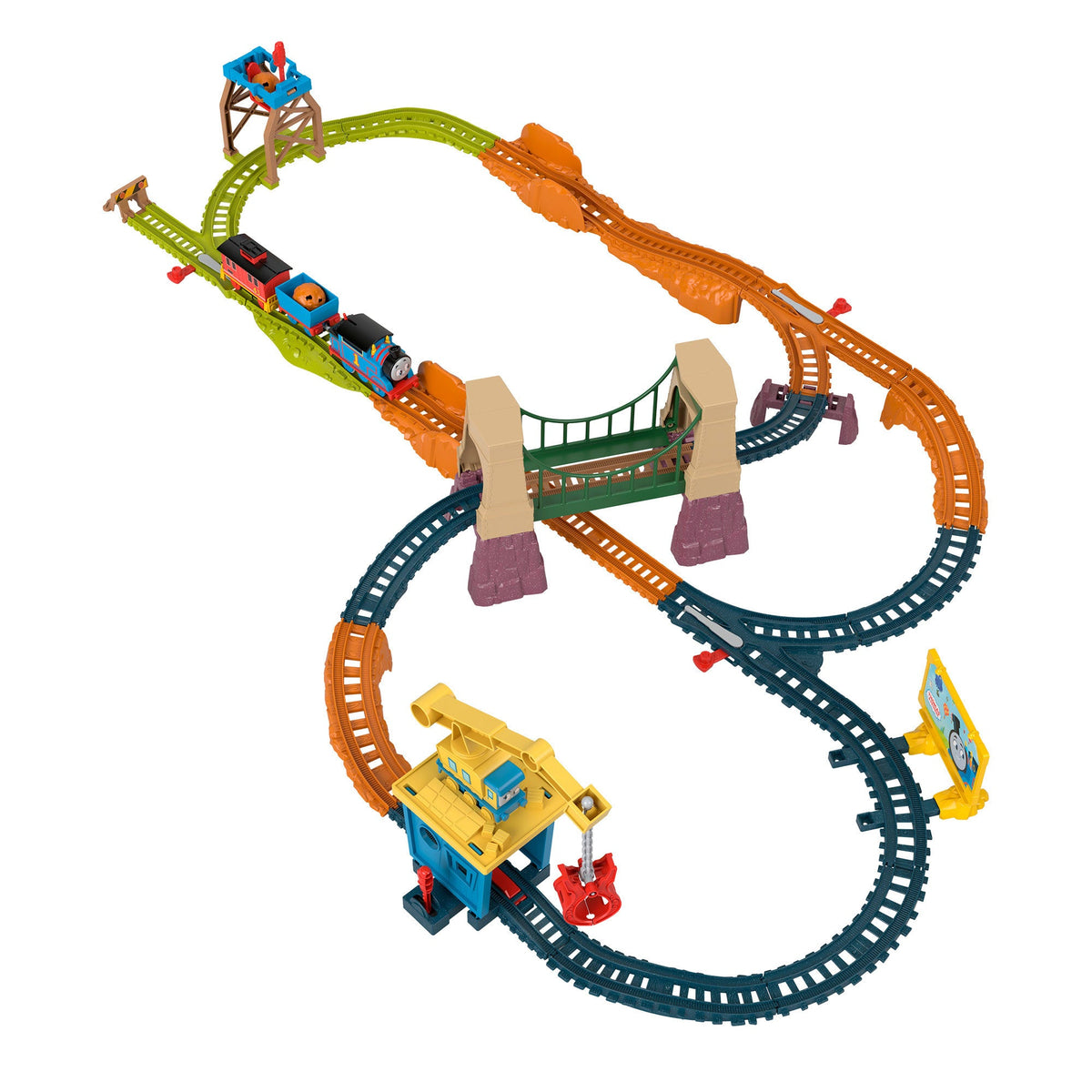 Thomas & Friends Adventures With Thomas & Brake Car Bruno Motorized Toy Train & Track Set For Kids