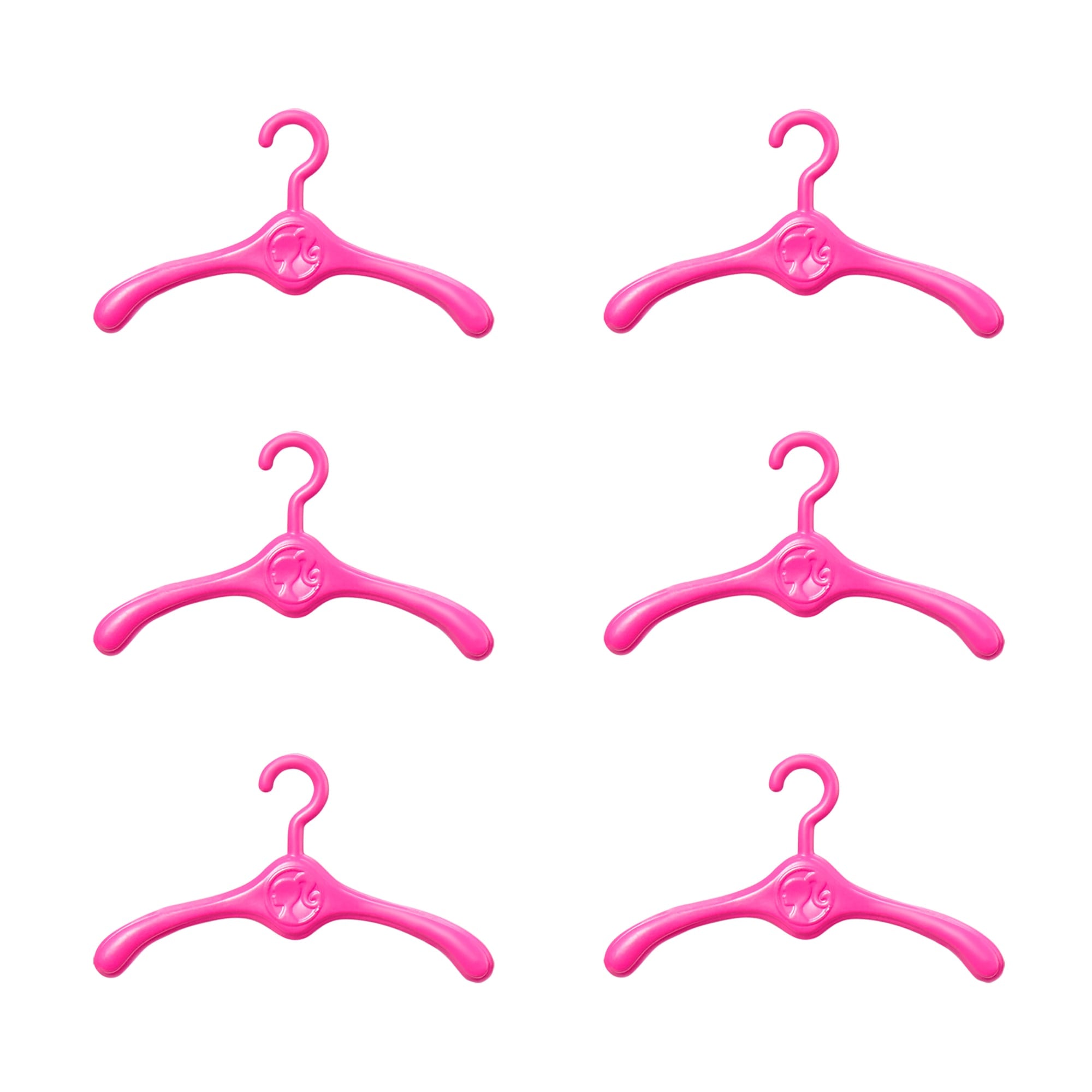 Barbie Closet With 6 Hangars, Accessory Features Translucent Doors, Racks & Shelves