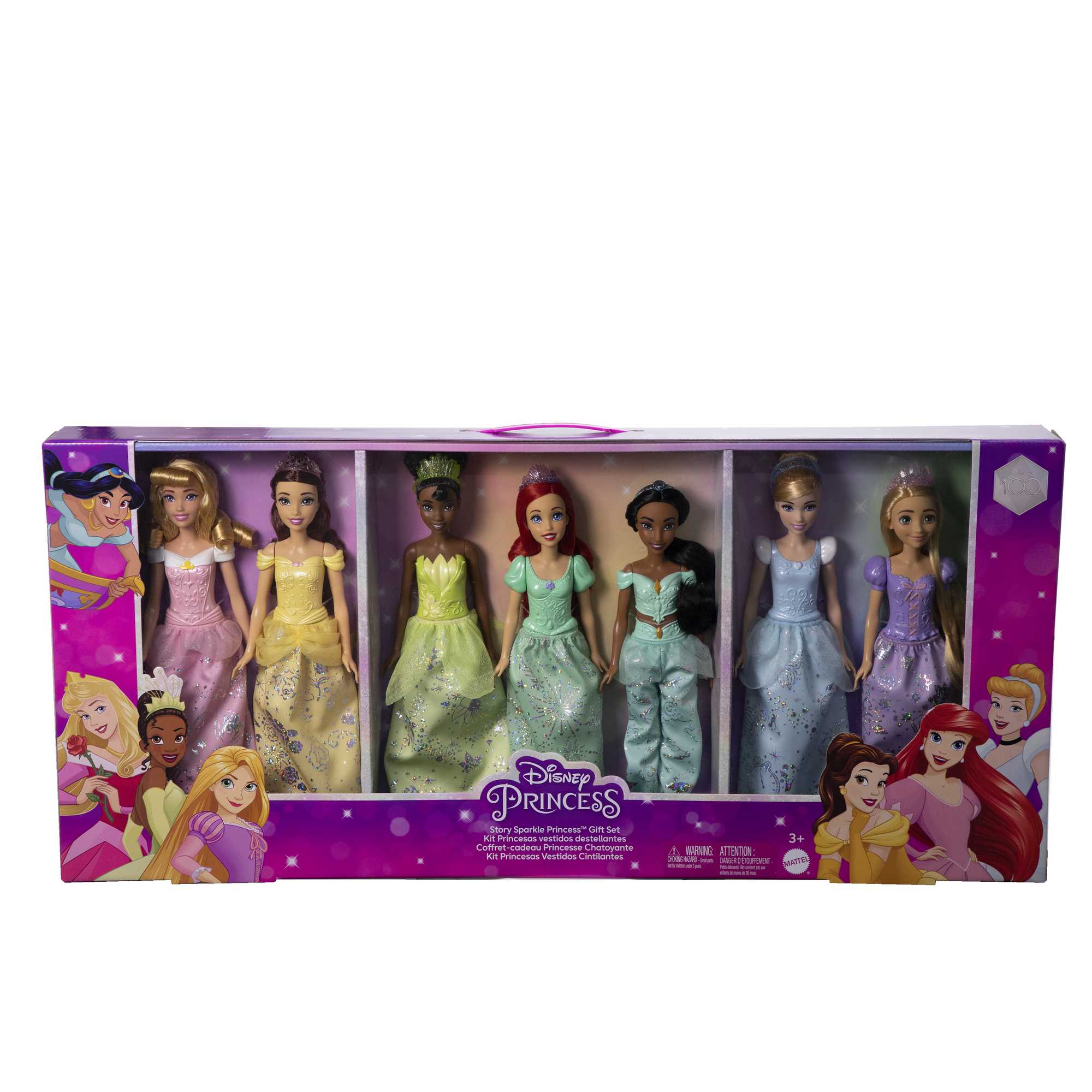 Disney Princess Toys, 7 Princess Dolls And Accessories, Gifts For Kids