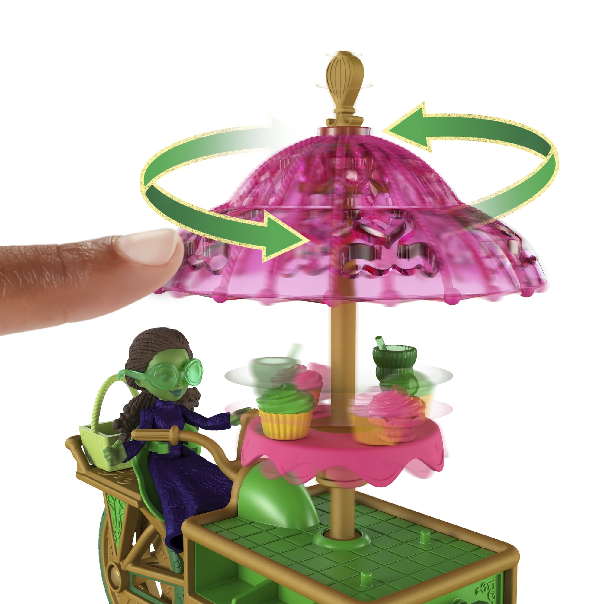 Universal Pictures’ Wicked Emerald City Dessert Cart Toy With Cart, Small Doll & 7 Accessories