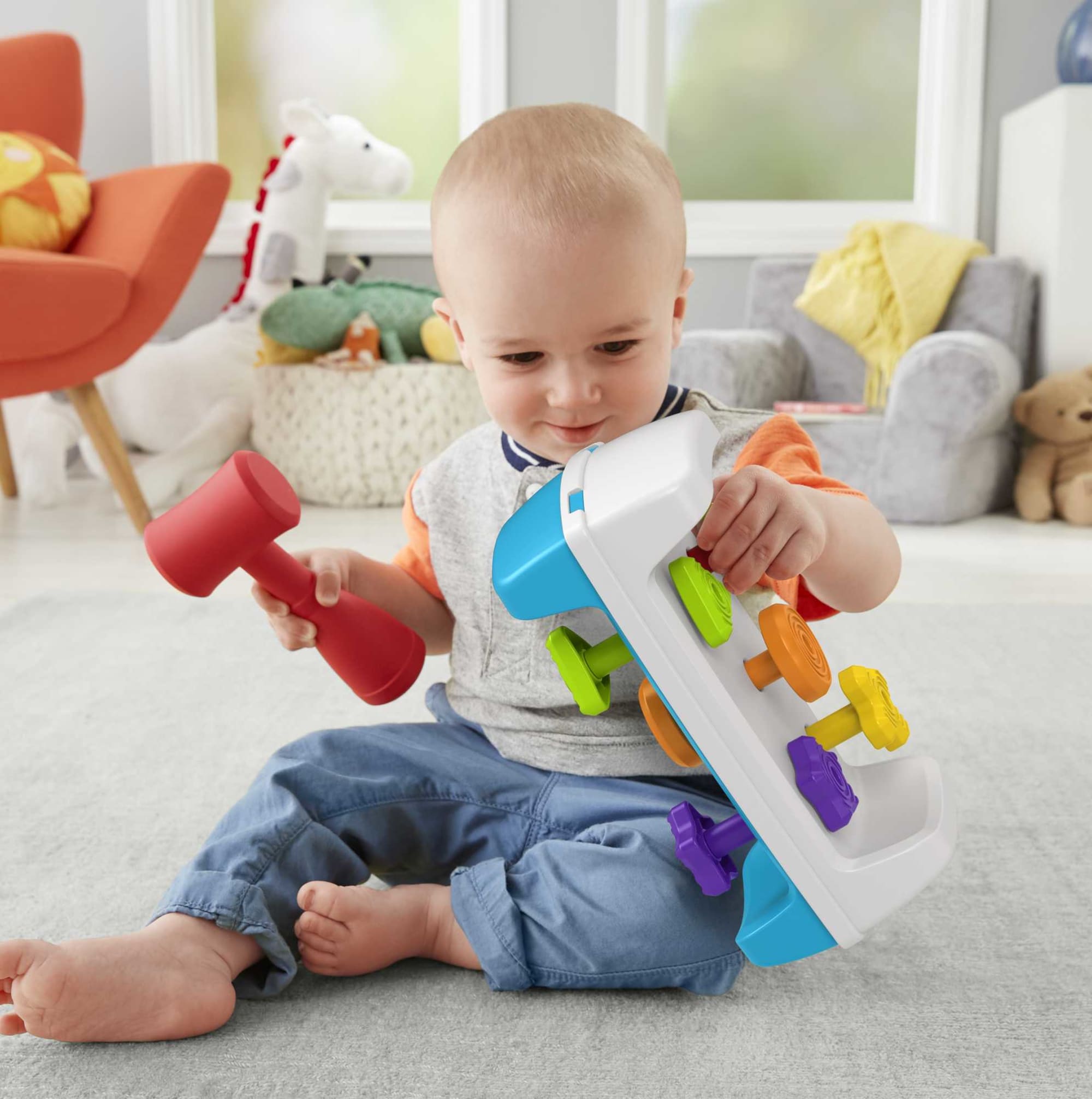 Établi Recto-Verso de Fisher-Price, Jouets à 2 Côtés Pour Bébés et Tout-Petits