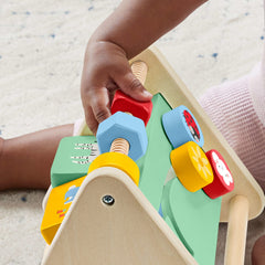 Fisher-Price Brinquedo para Bebês Triângulo de Atividades de Madeira