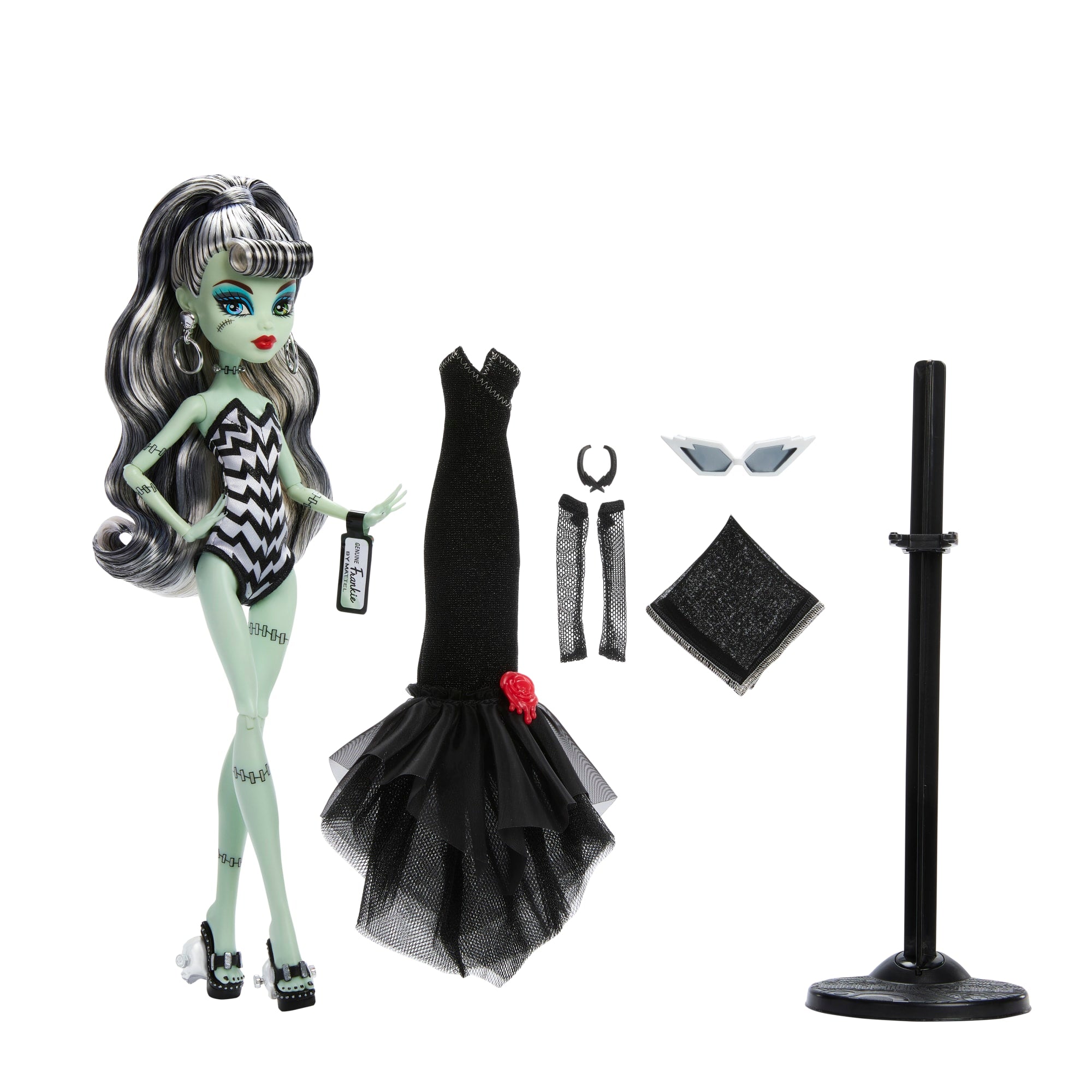 Monster High Skullector Muñeca de Colección Frankie Barbie 80 Aniversario