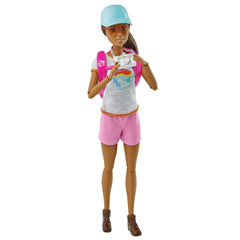 Barbie-Bien-Être-Barbie Part en Randonnée-Coffret Avec Chiot