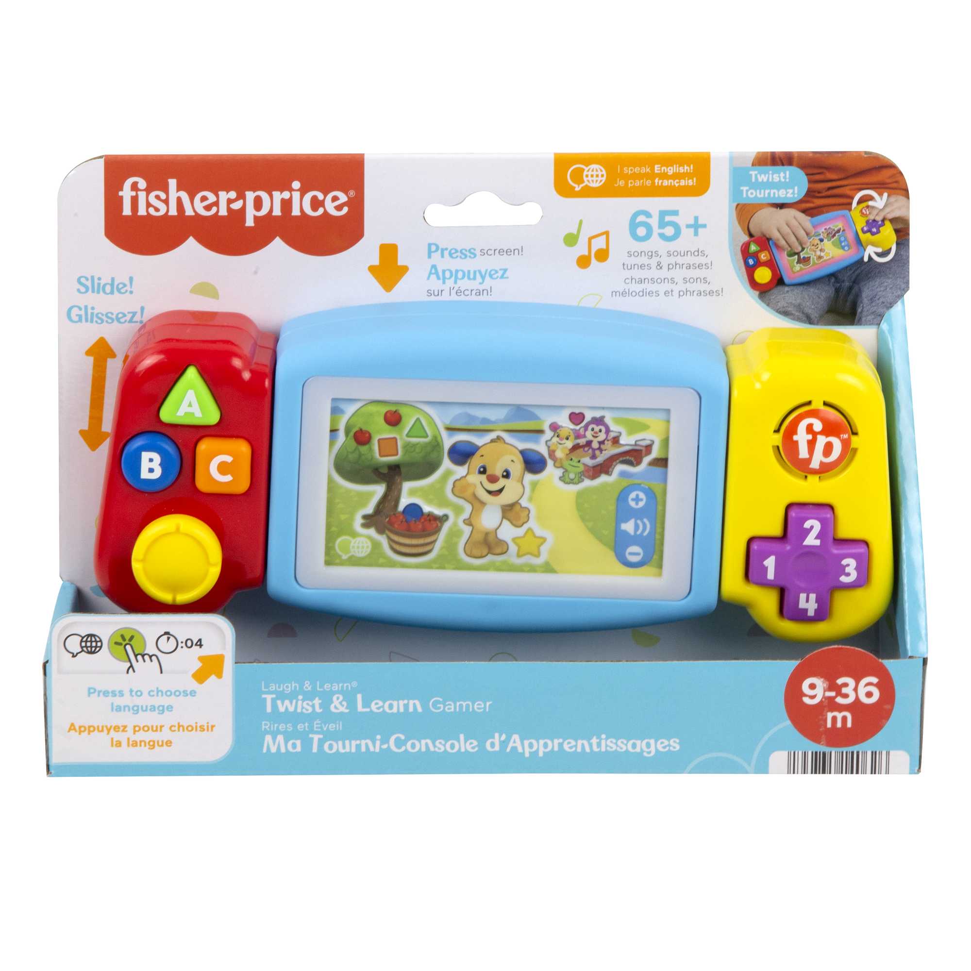 Fisher-Price Rires et Éveil Ma Tourni-Console D’Apprentissages  - Version Anglaise et Française