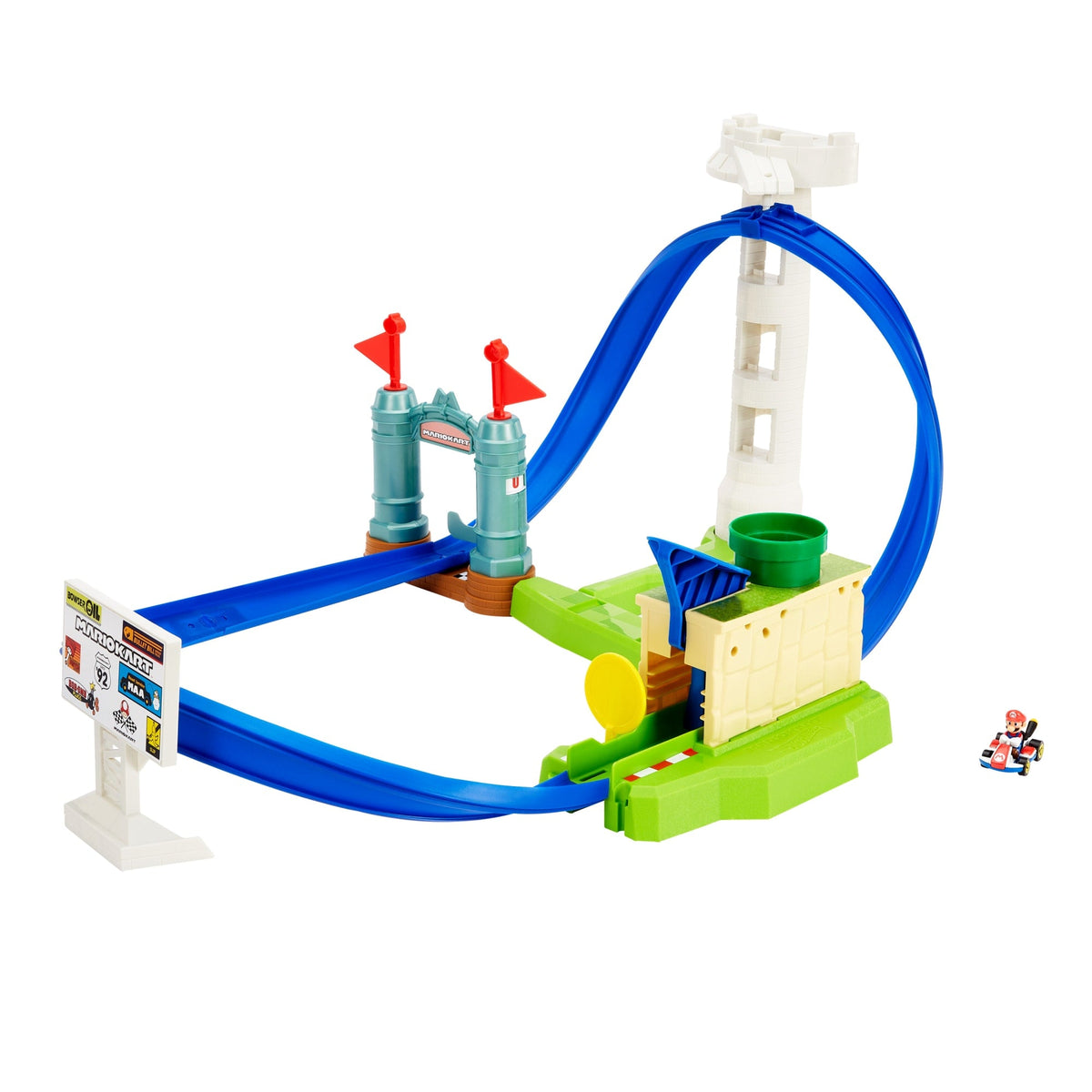 Hot Wheels®-Mario Kart-Circuit Lanceur, Avec Véhicule Mario Kart