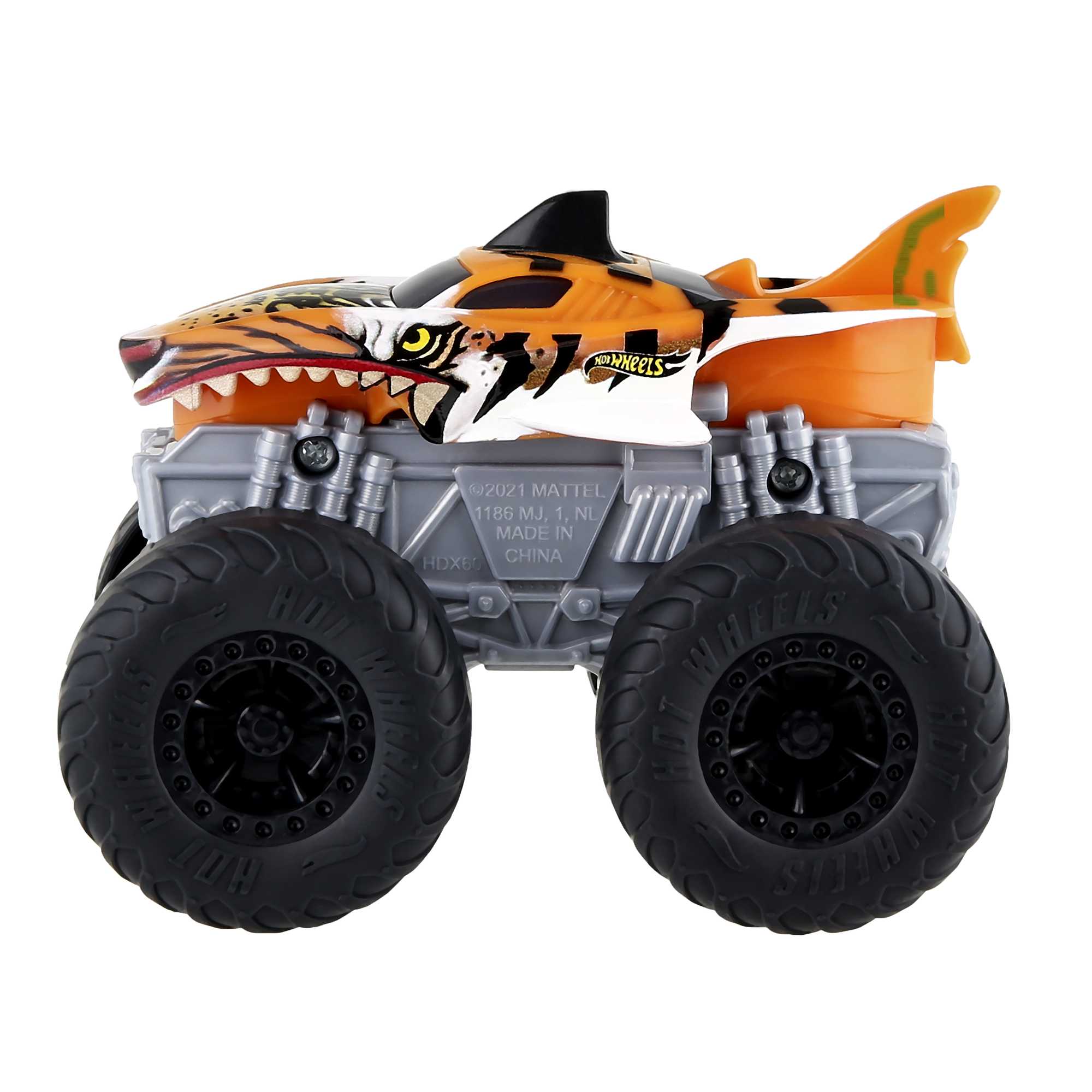 Hot Wheels Monster Trucks Véhicule Tiger Shark Sons et Lumières