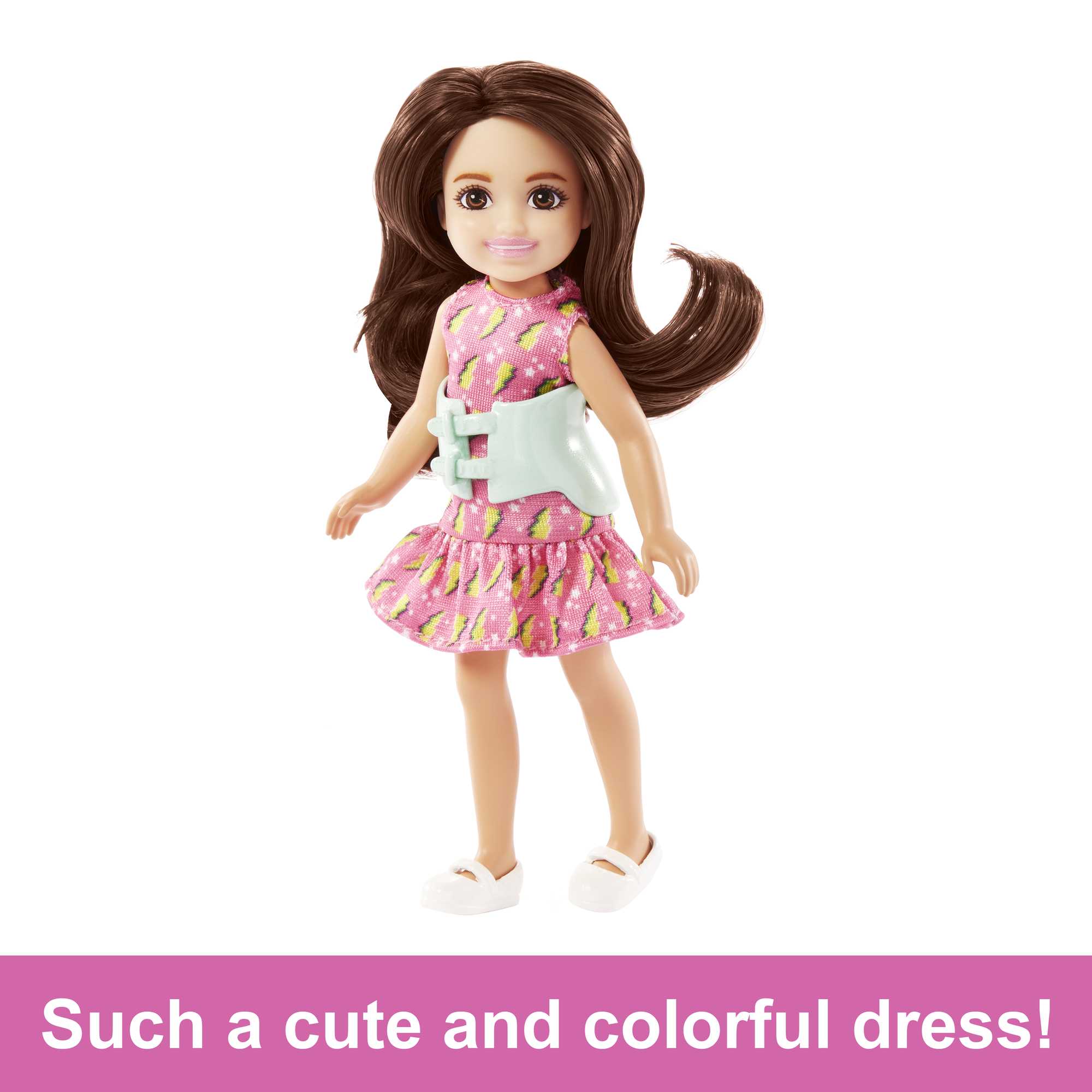 Barbie Toys, Chelsea Doll, 6-inch Small Doll With Brace For Scoliosis Spine Curvature
