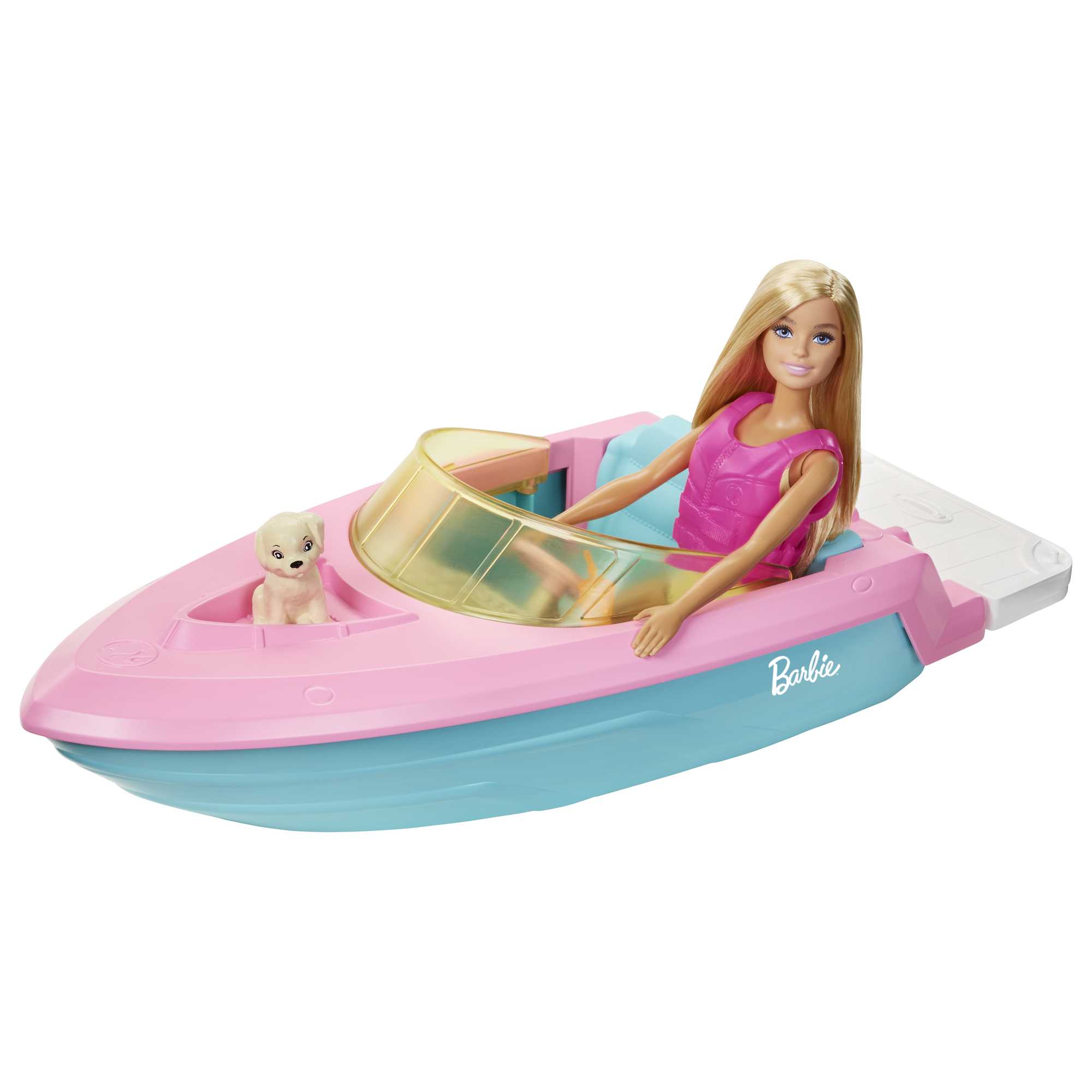 Barbie Conjunto de Brinquedo Barco aquático com Boneca