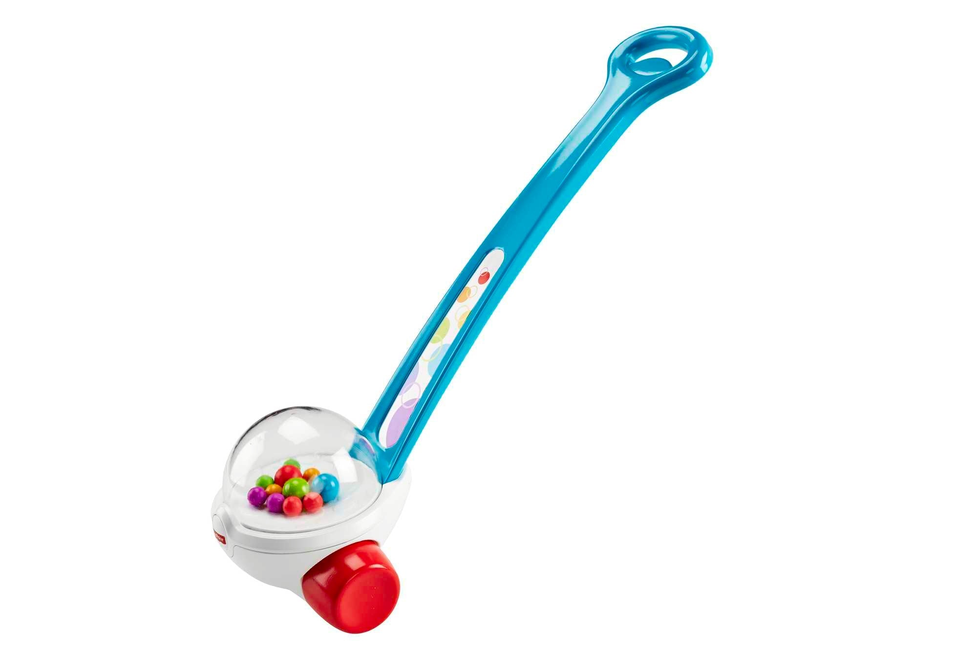 Fisher-Price Corn Popper Baby And Toddler Toy, Push Toy For 1 Year Old And Up, 2 Pieces, Blue
