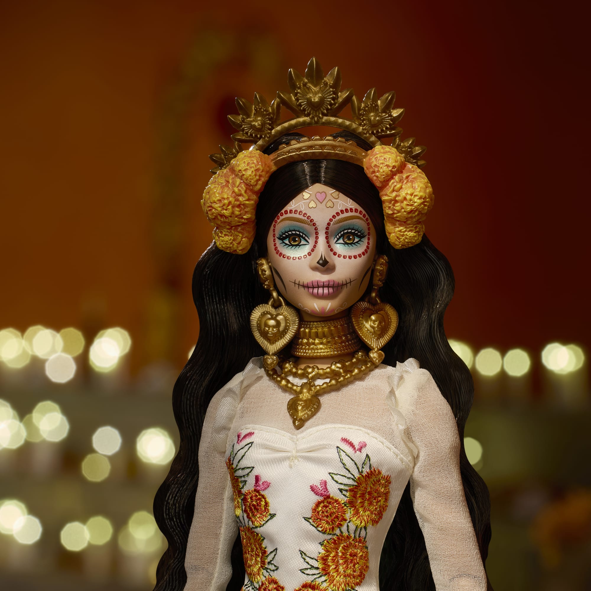 Barbie Signature Día De Muertos 2025 Collectible Doll in Ruffled Cream Gown